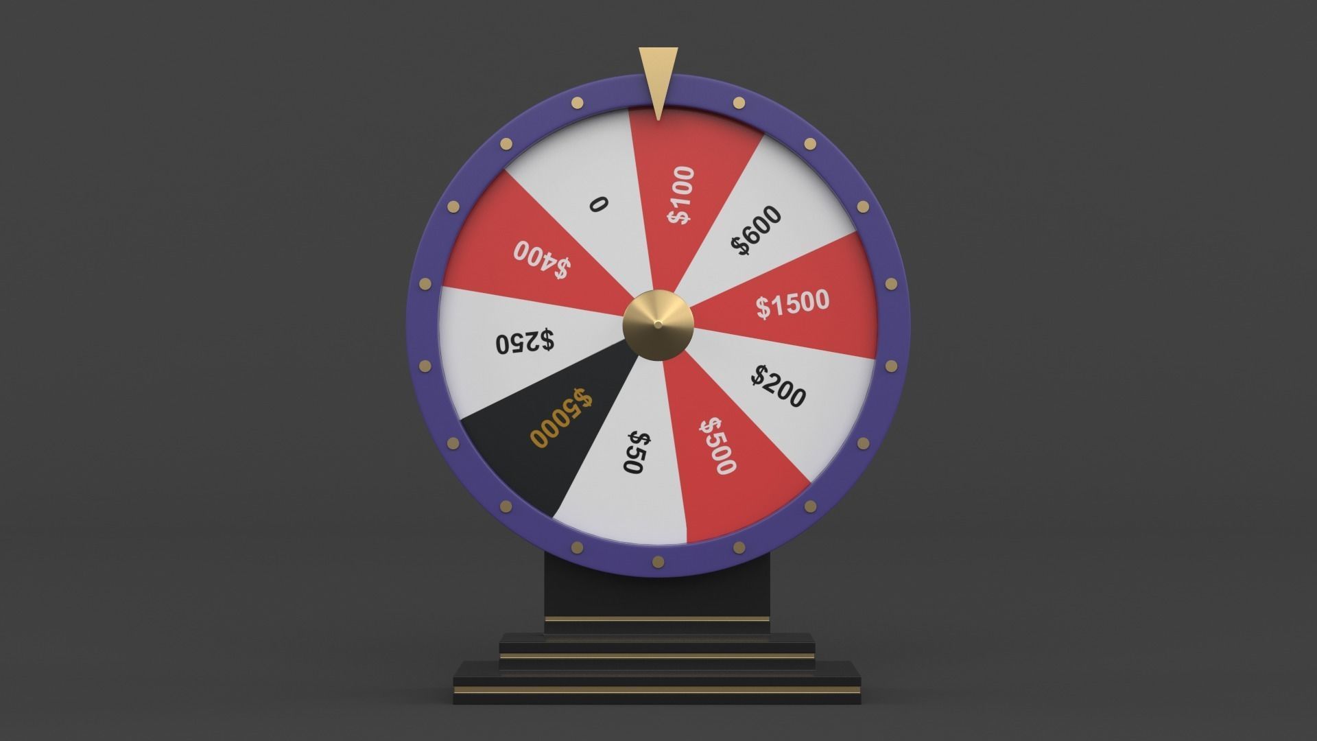 Wheel of Fortune 3D model_1