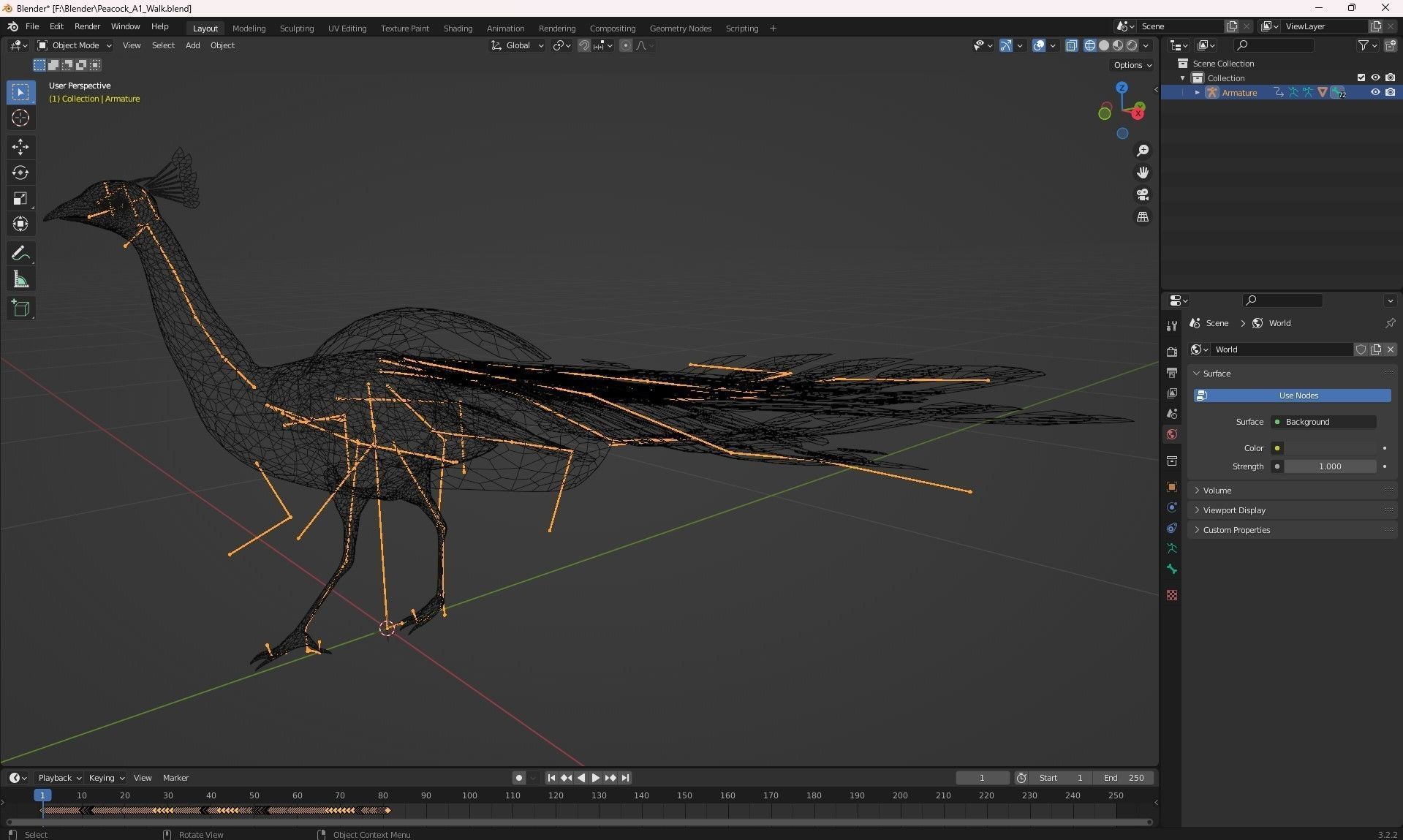 Peacock A1 3D model_9