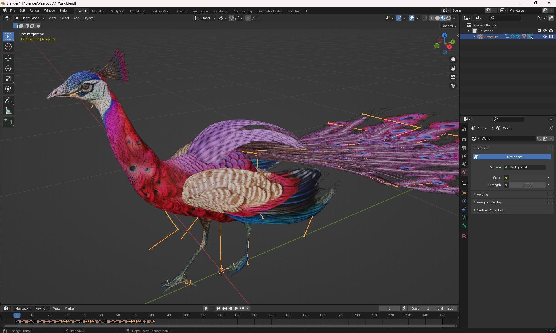 Peacock A1 3D model_11