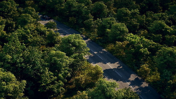 Beautiful Highway 3D model 3