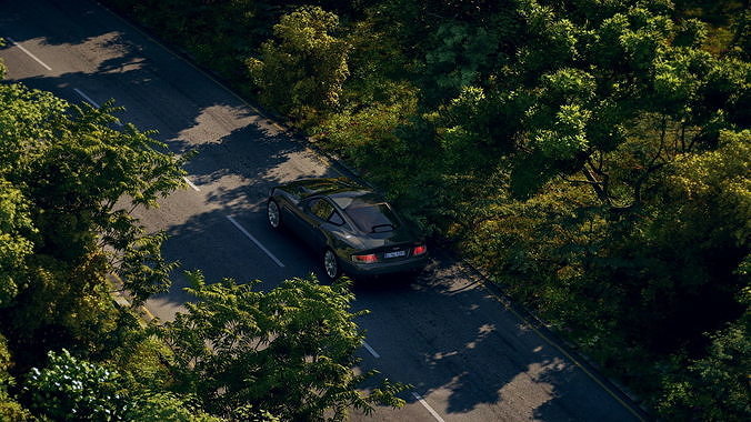 Beautiful Highway 3D model 4