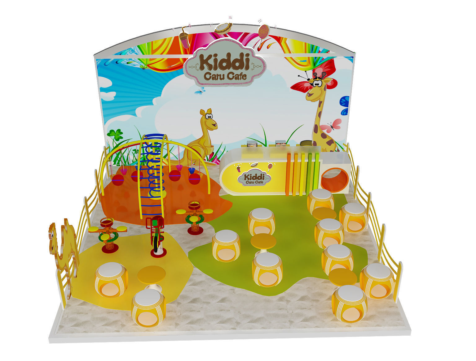 Booth Exhibition Stand a395c 3D model_8