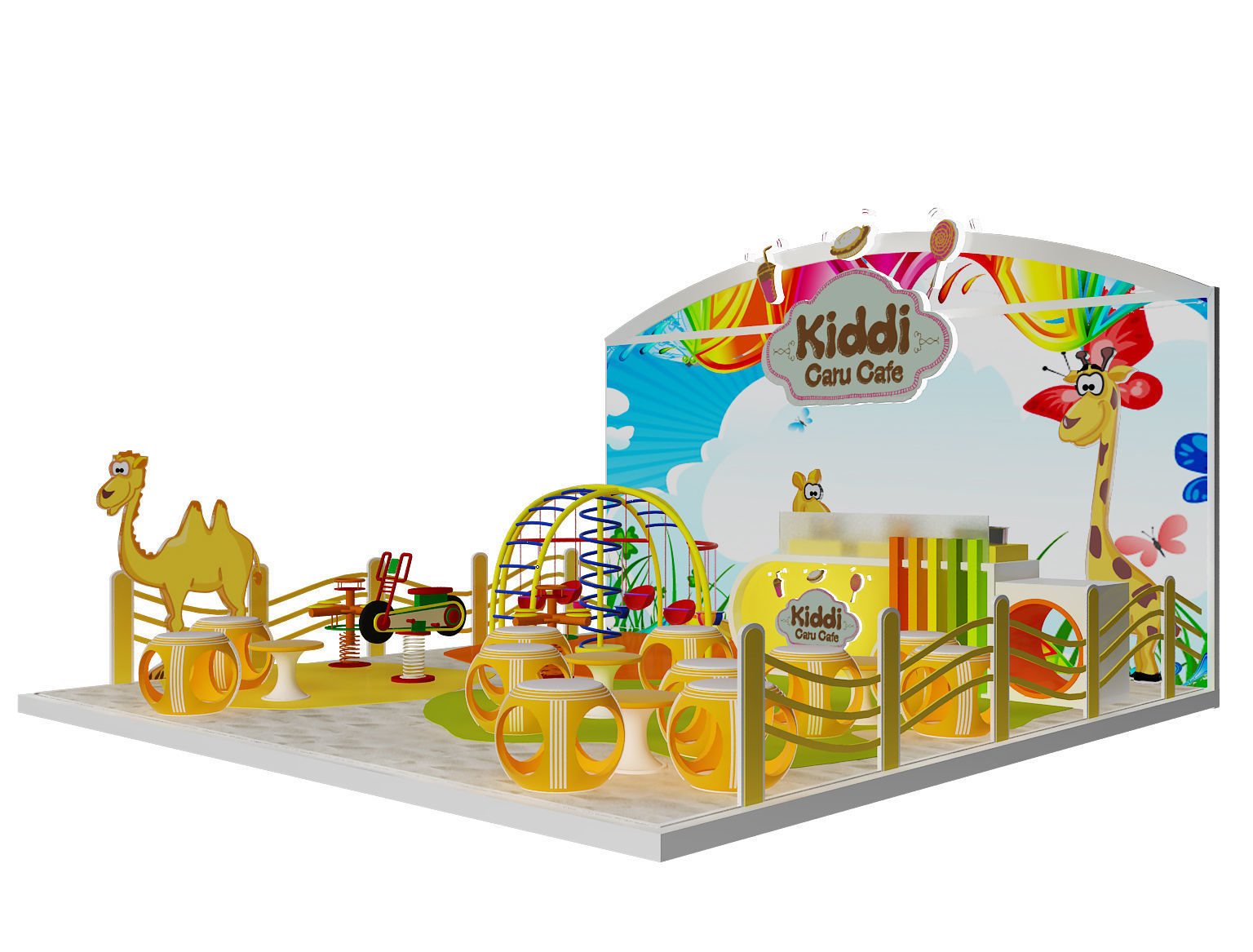 Booth Exhibition Stand a395c 3D model_2