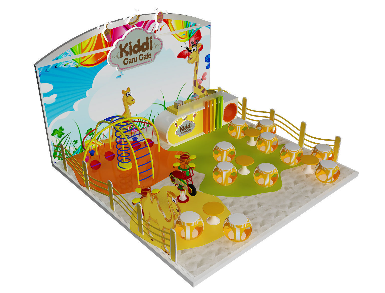 Booth Exhibition Stand a395c 3D model_4