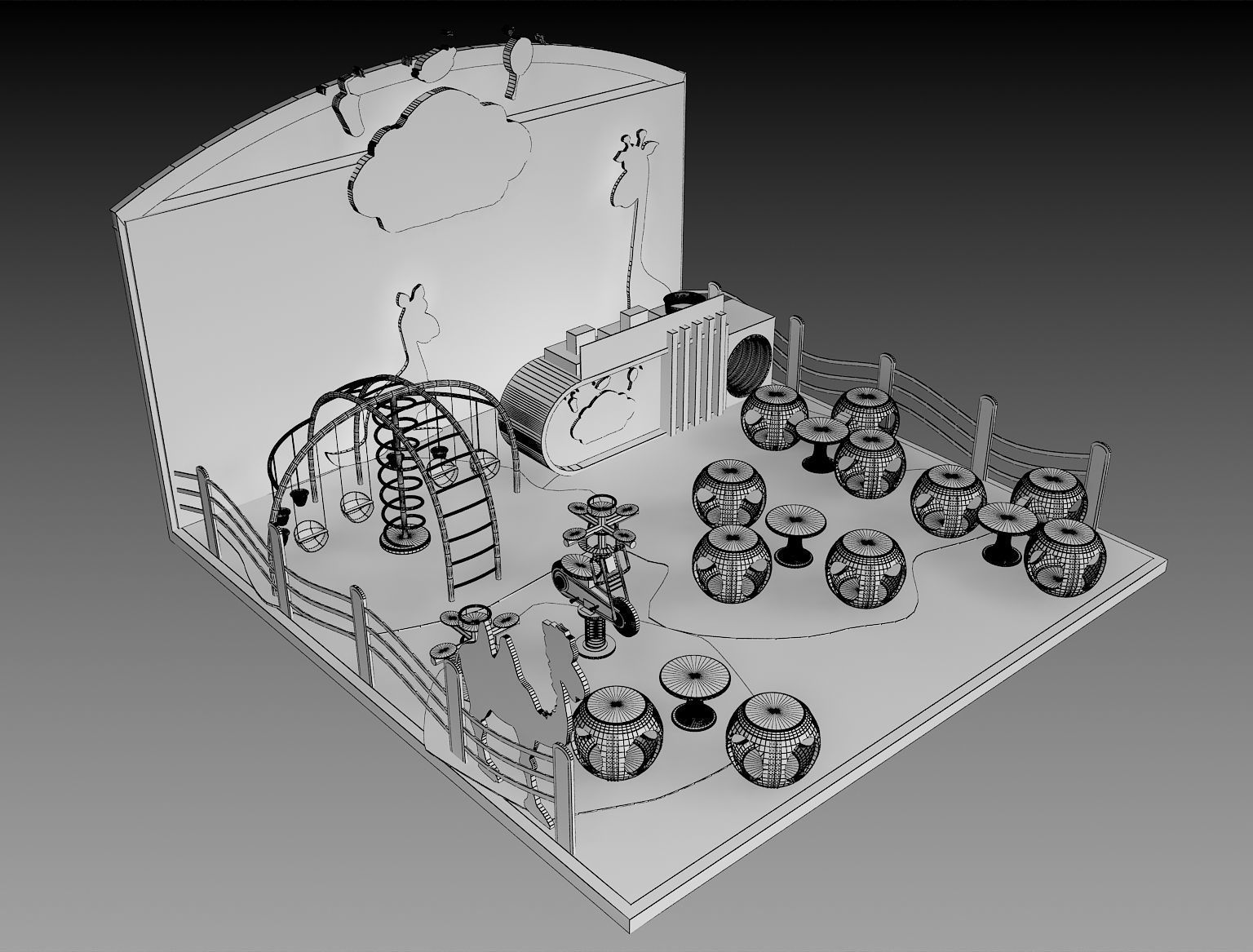 Booth Exhibition Stand a395c 3D model_5