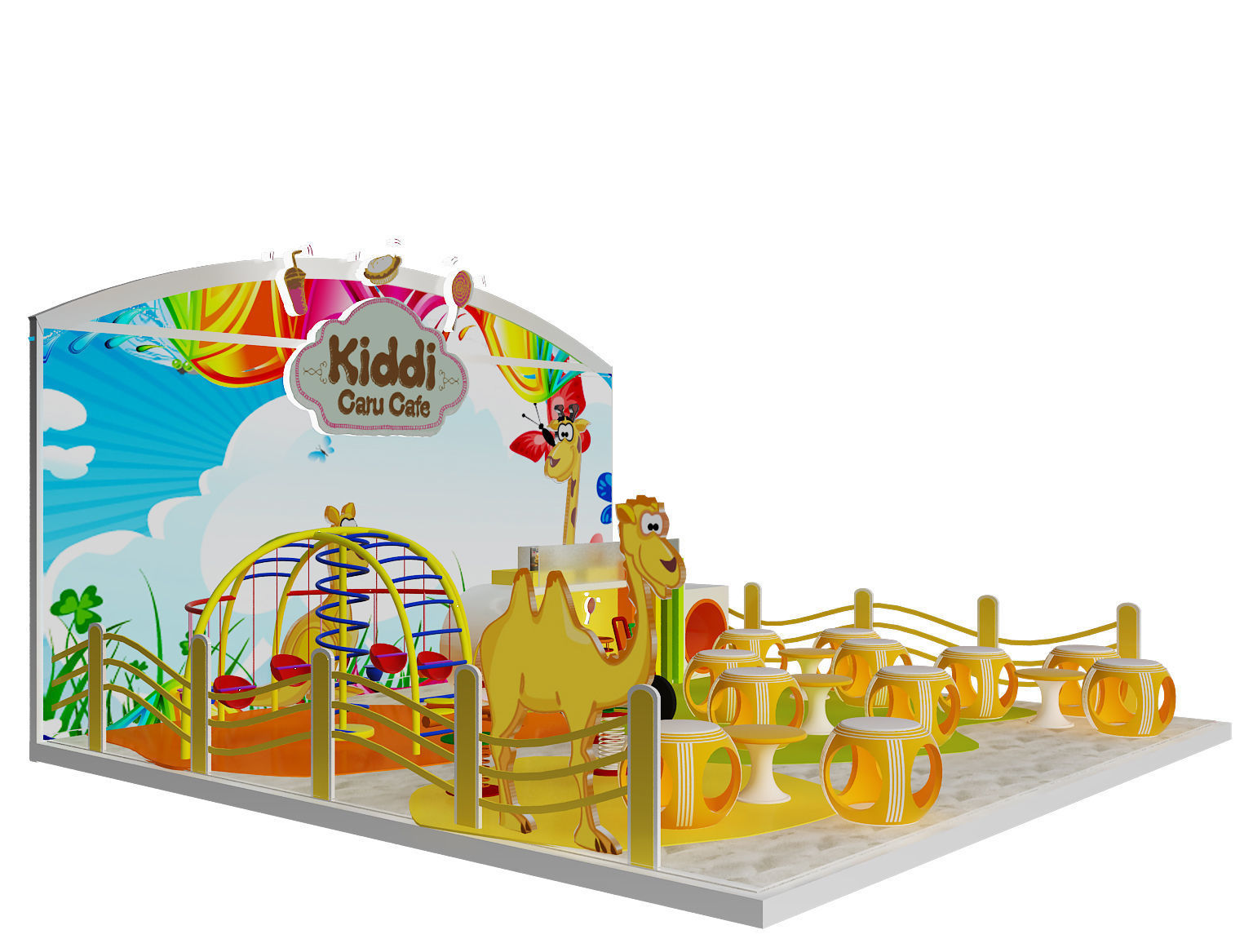 Booth Exhibition Stand a395c 3D model_6