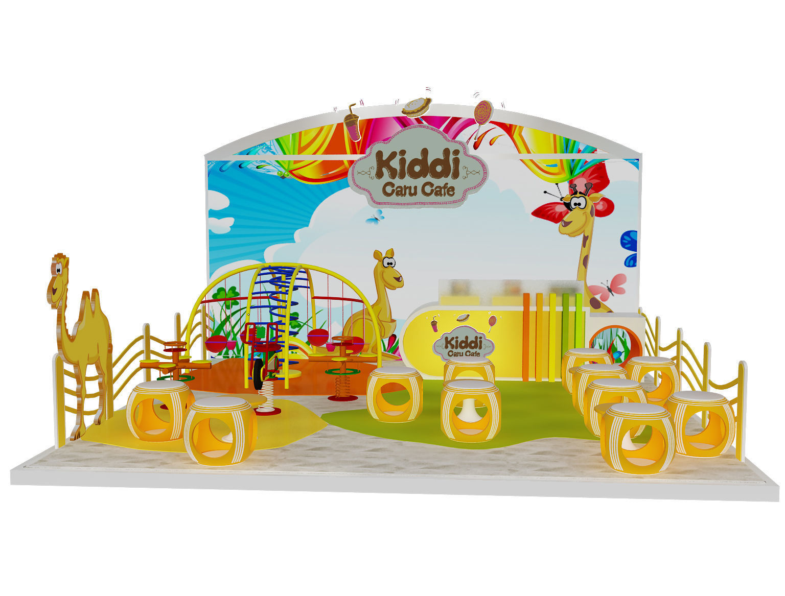 Booth Exhibition Stand a395c 3D model_10