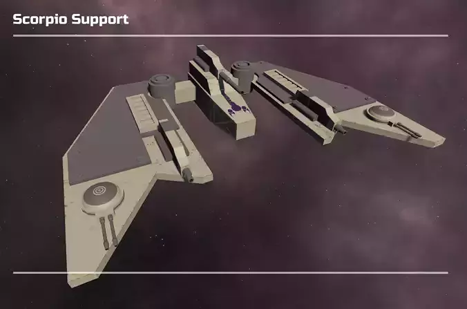Scorpio Support Low-poly 3D model