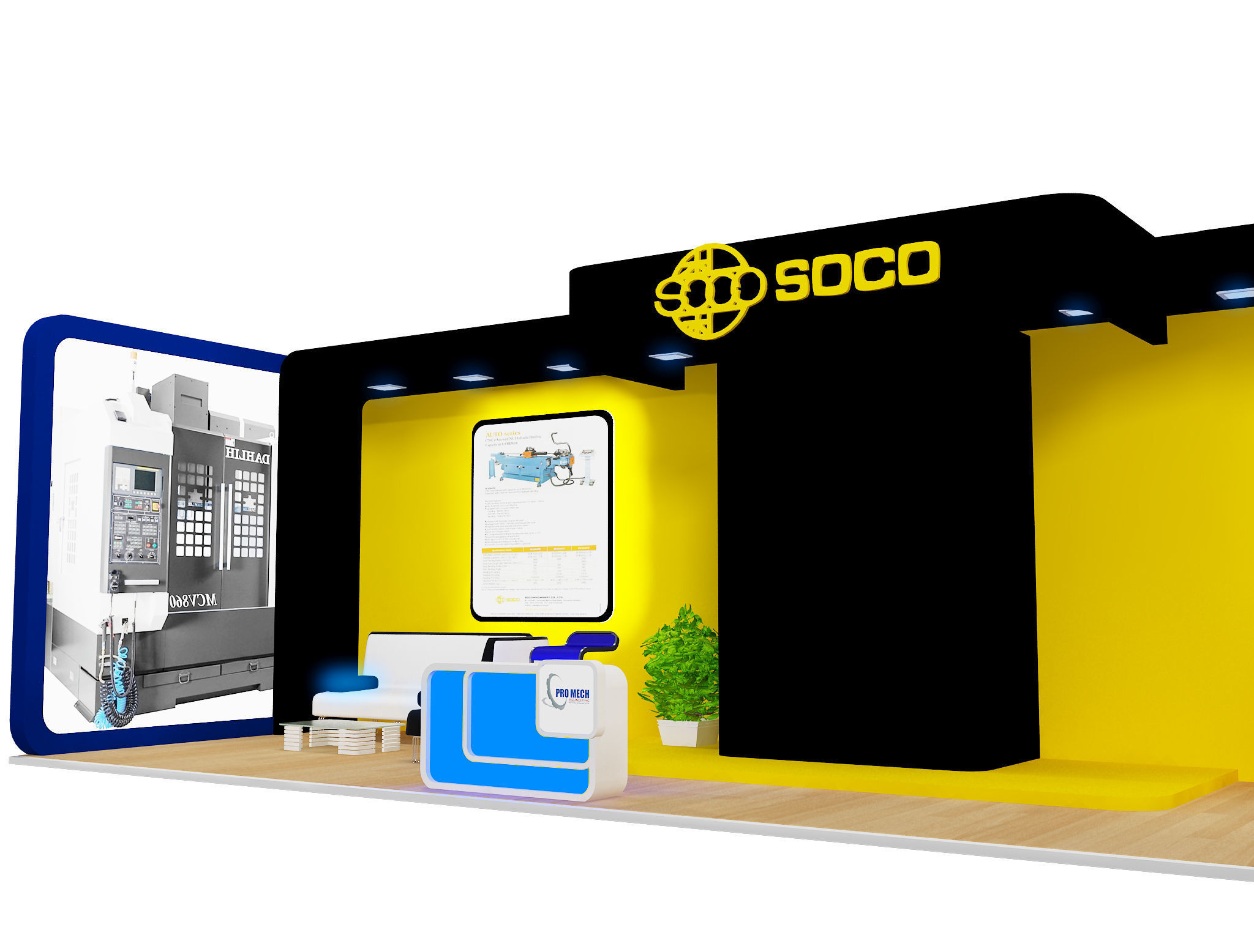 Booth Exhibition Stand a396 3D model_16