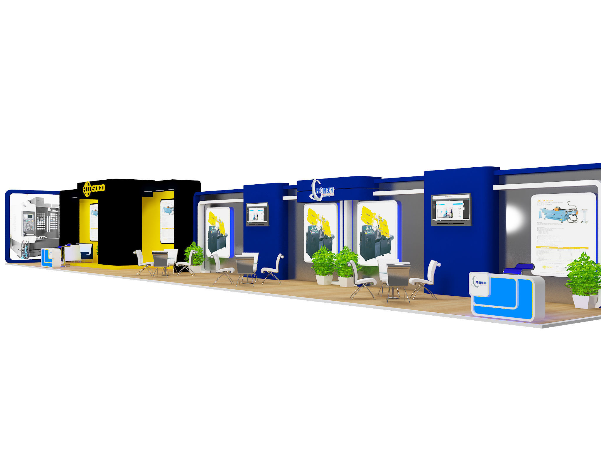 Booth Exhibition Stand a396 3D model_2