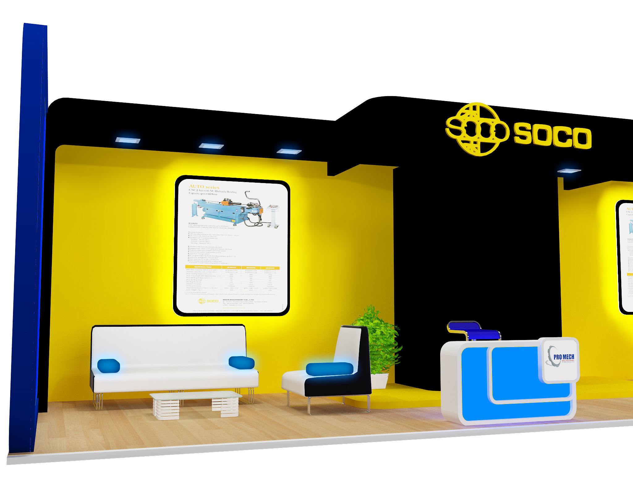 Booth Exhibition Stand a396 3D model_10