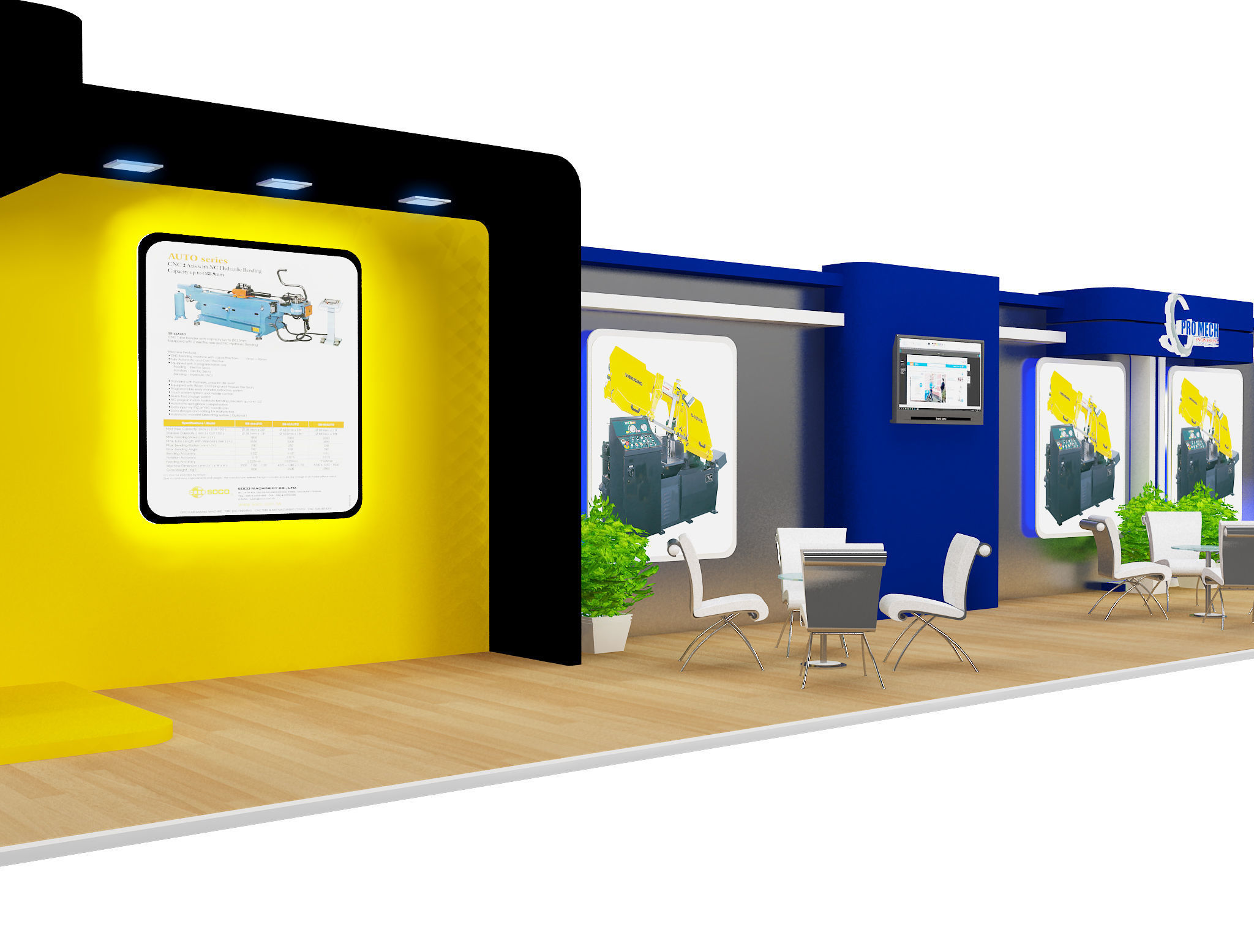 Booth Exhibition Stand a396 3D model_18