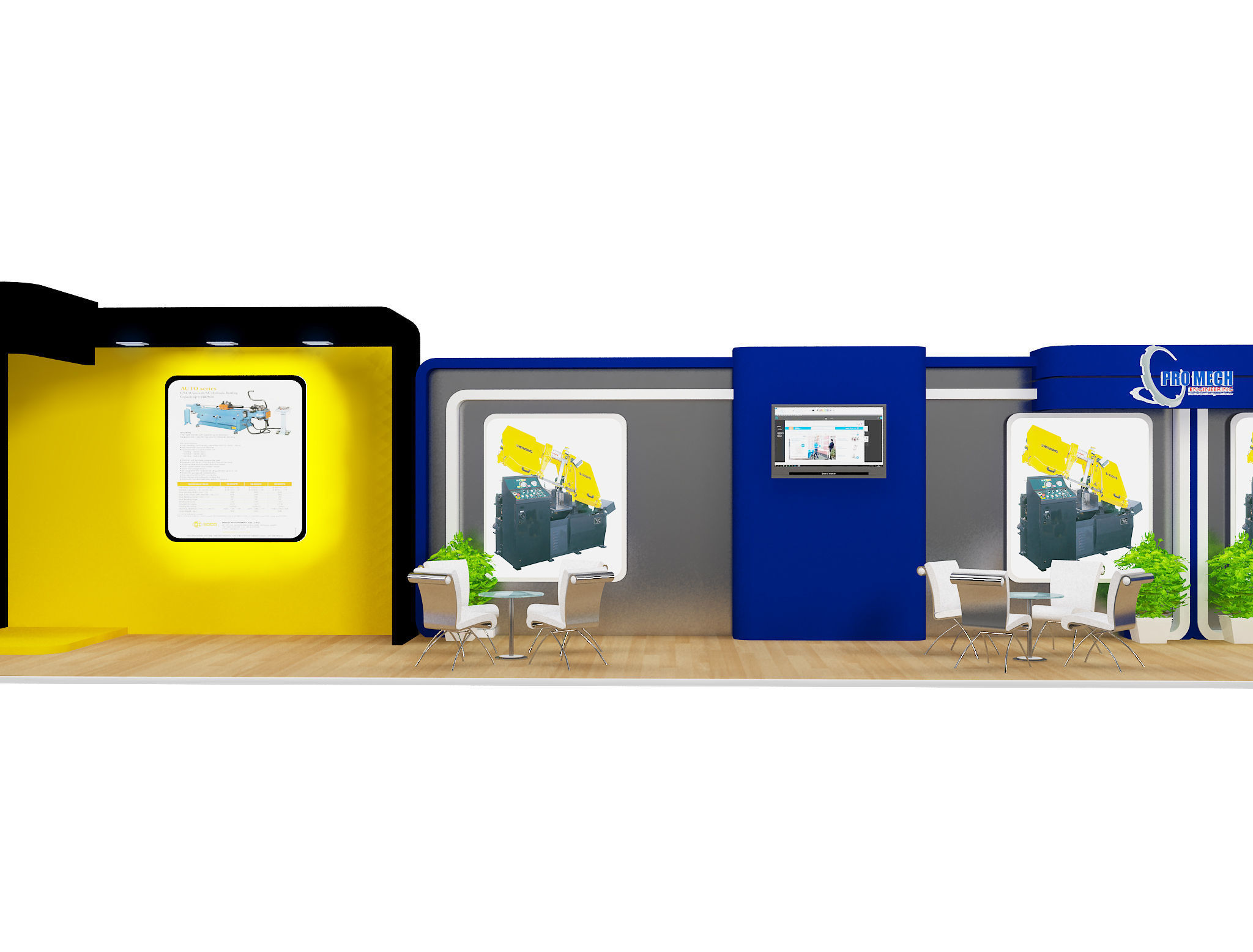 Booth Exhibition Stand a396 3D model_6