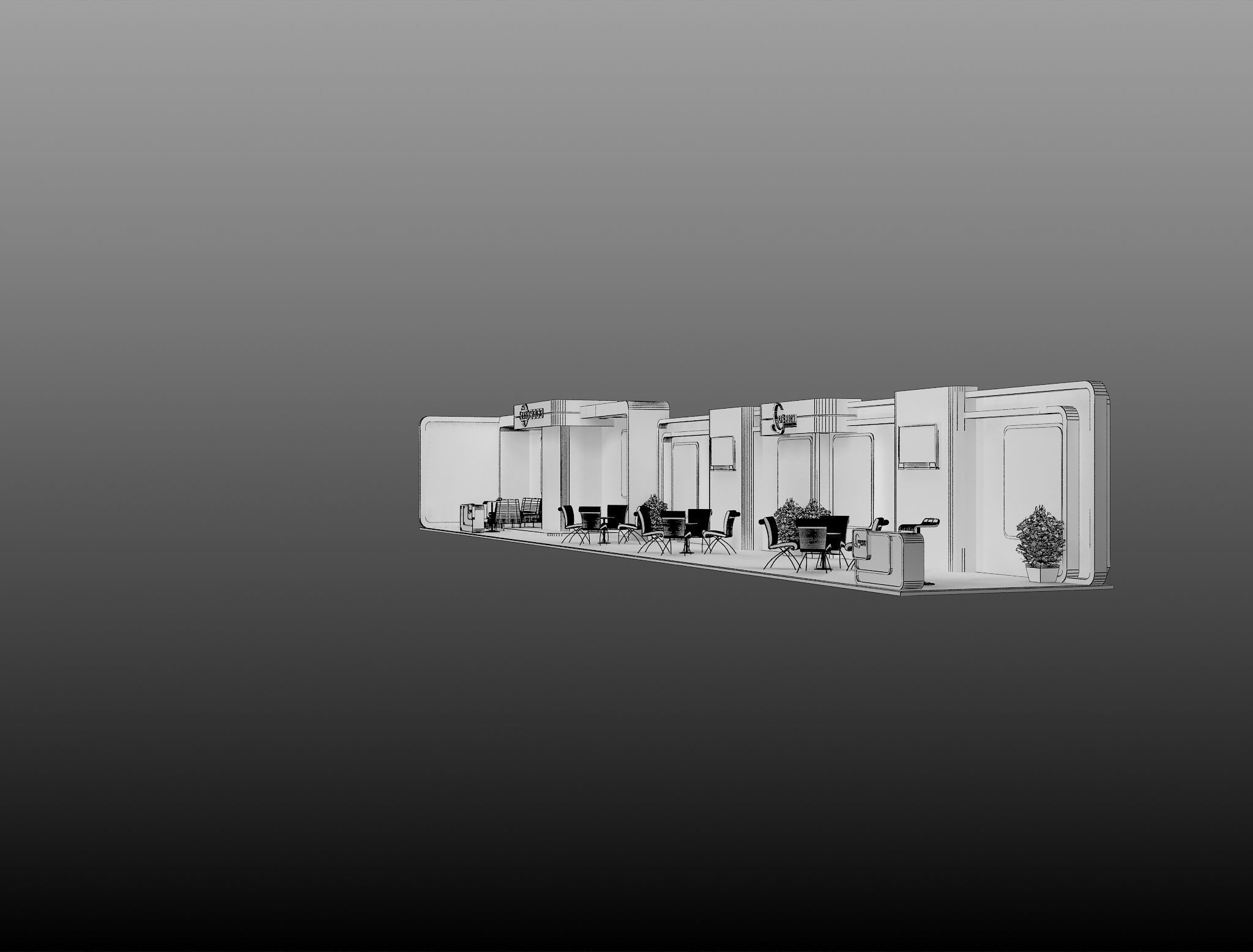Booth Exhibition Stand a396 3D model_15