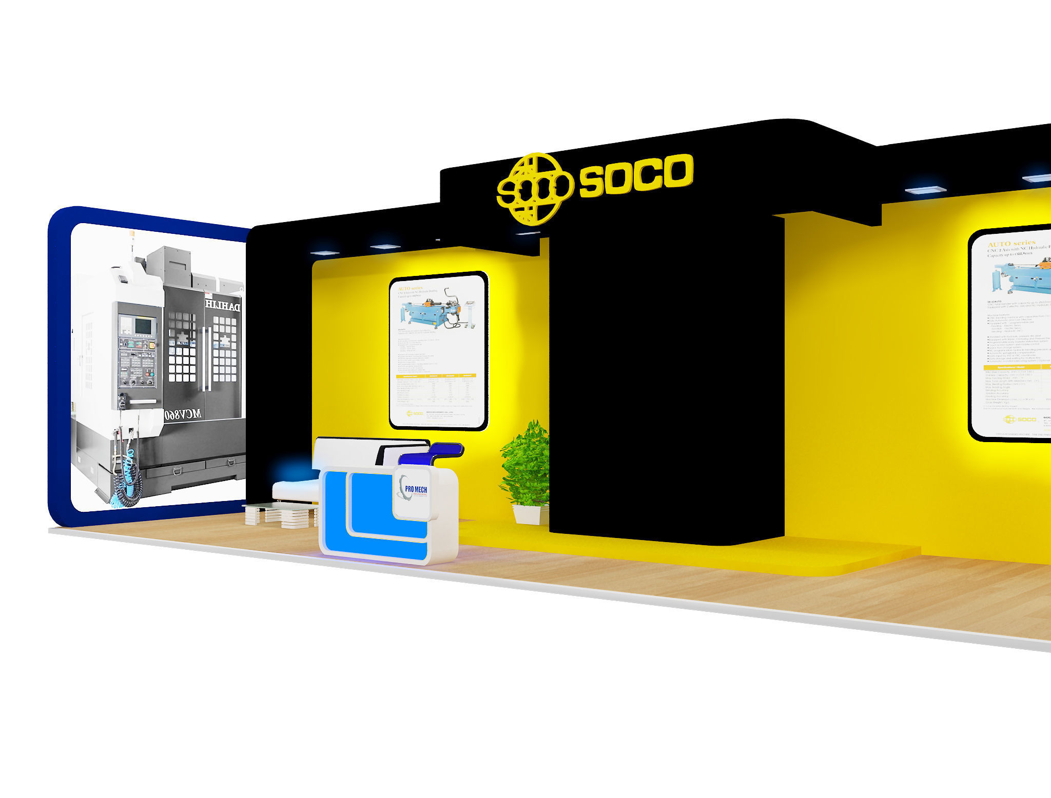 Booth Exhibition Stand a396 3D model_12