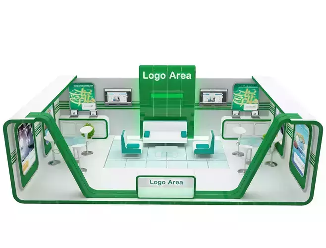  Booth Exhibition Stand a398a