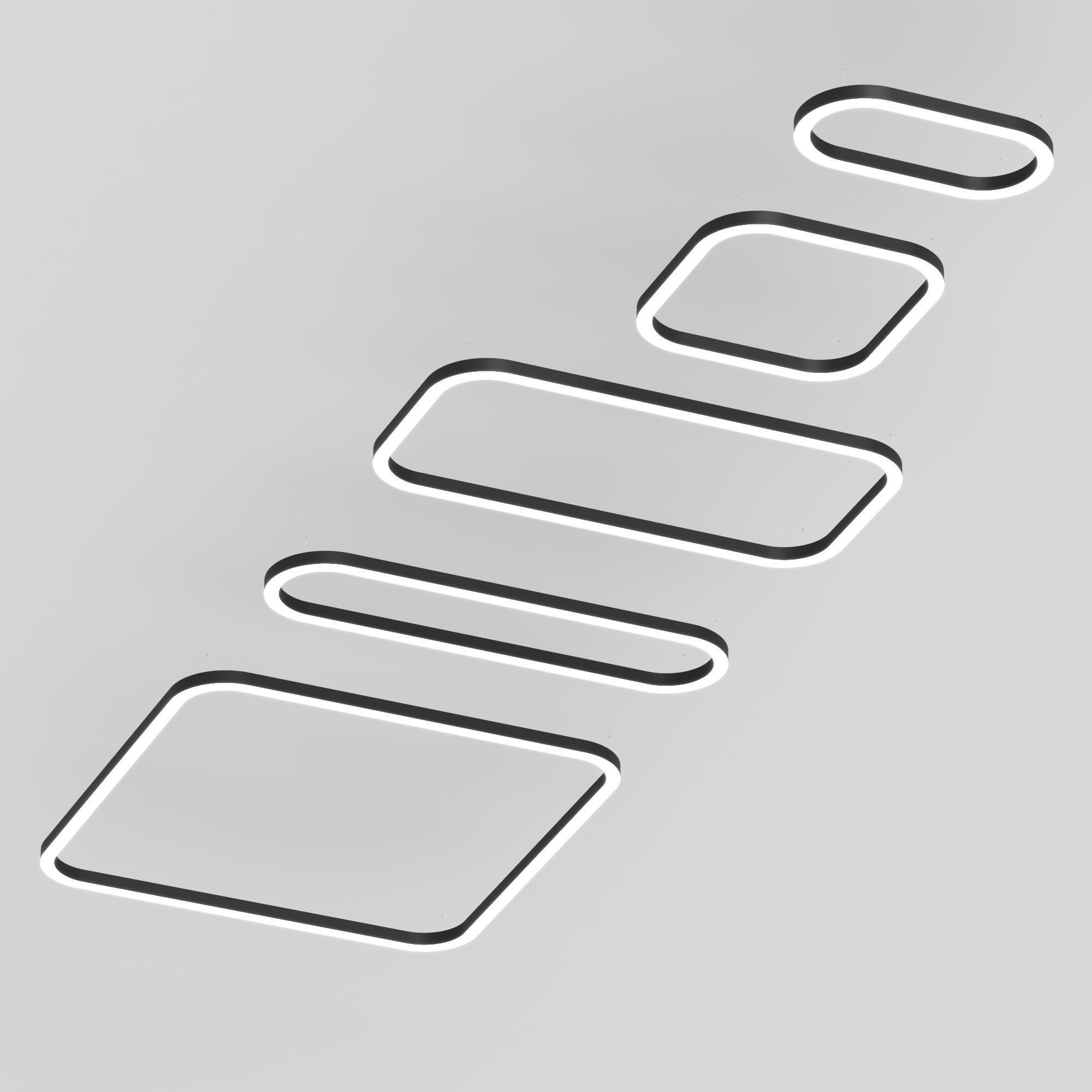 Modular luminaire HOKASU Frame-R Free 3D model_1