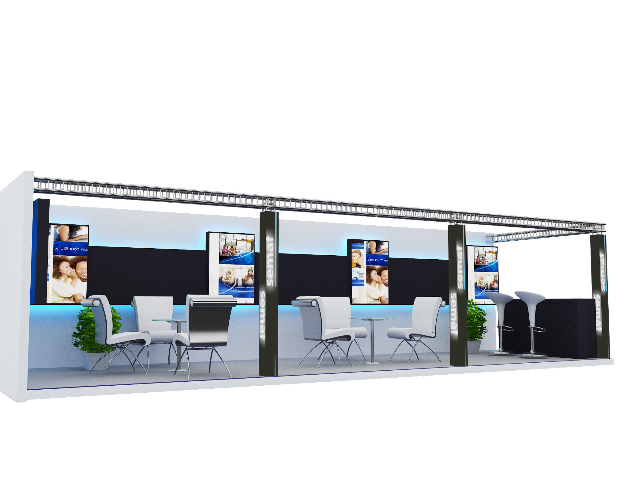 Booth Exhibition Stand a399c  3D model_2