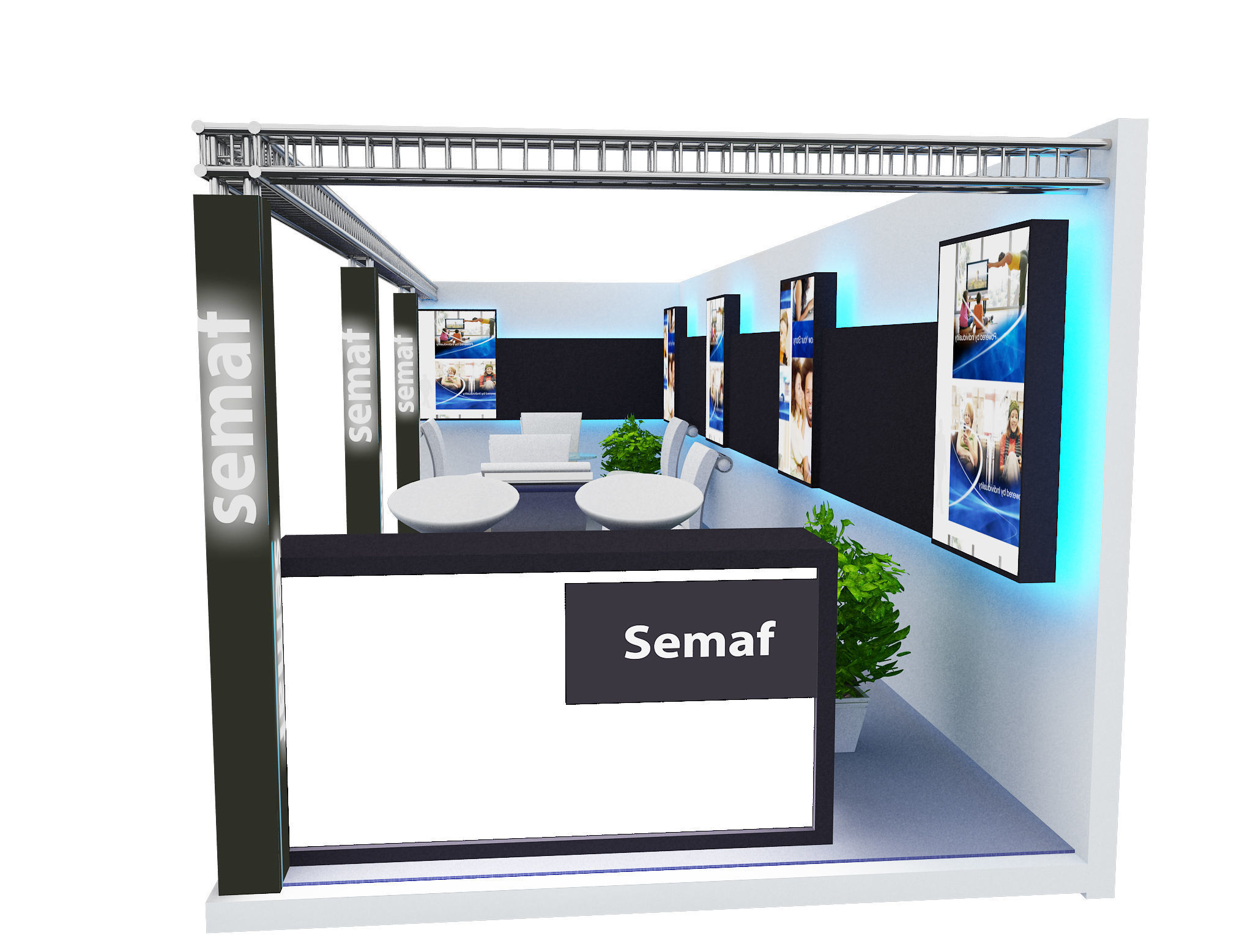 Booth Exhibition Stand a399c  3D model_8