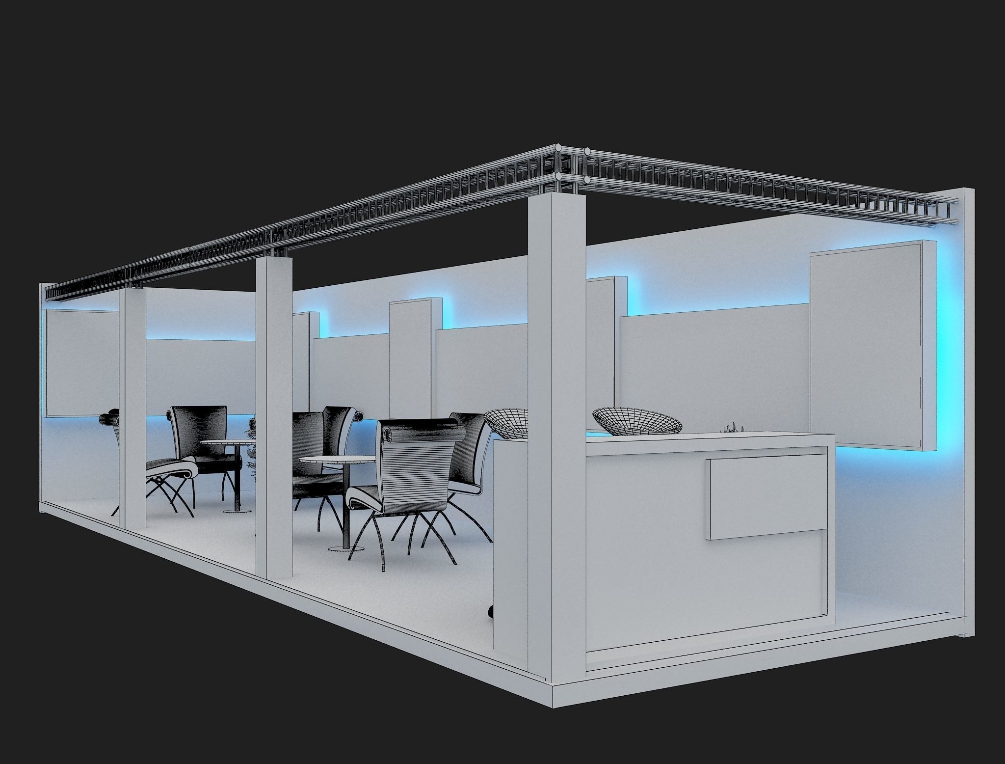 Booth Exhibition Stand a399c  3D model_7