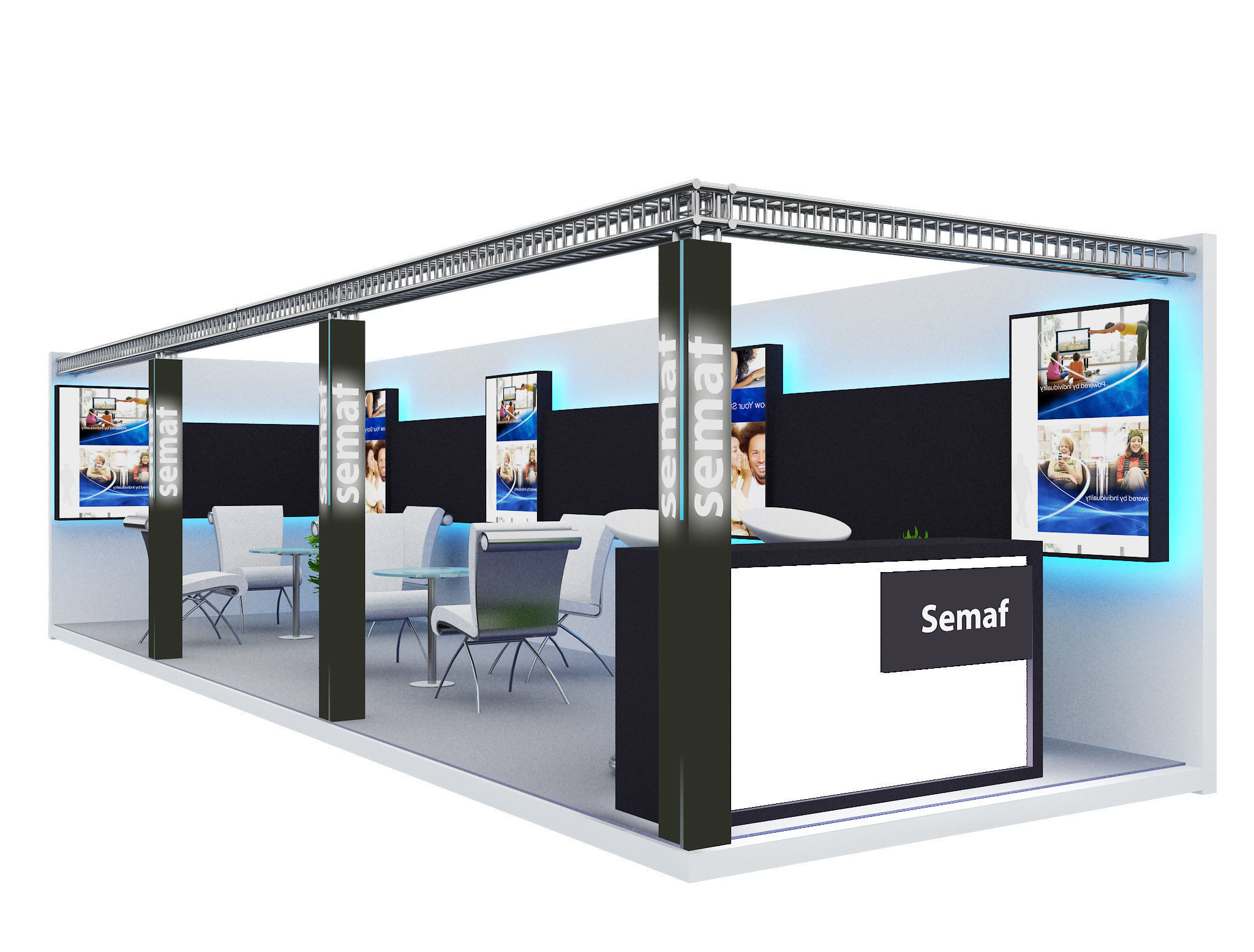 Booth Exhibition Stand a399c  3D model_6