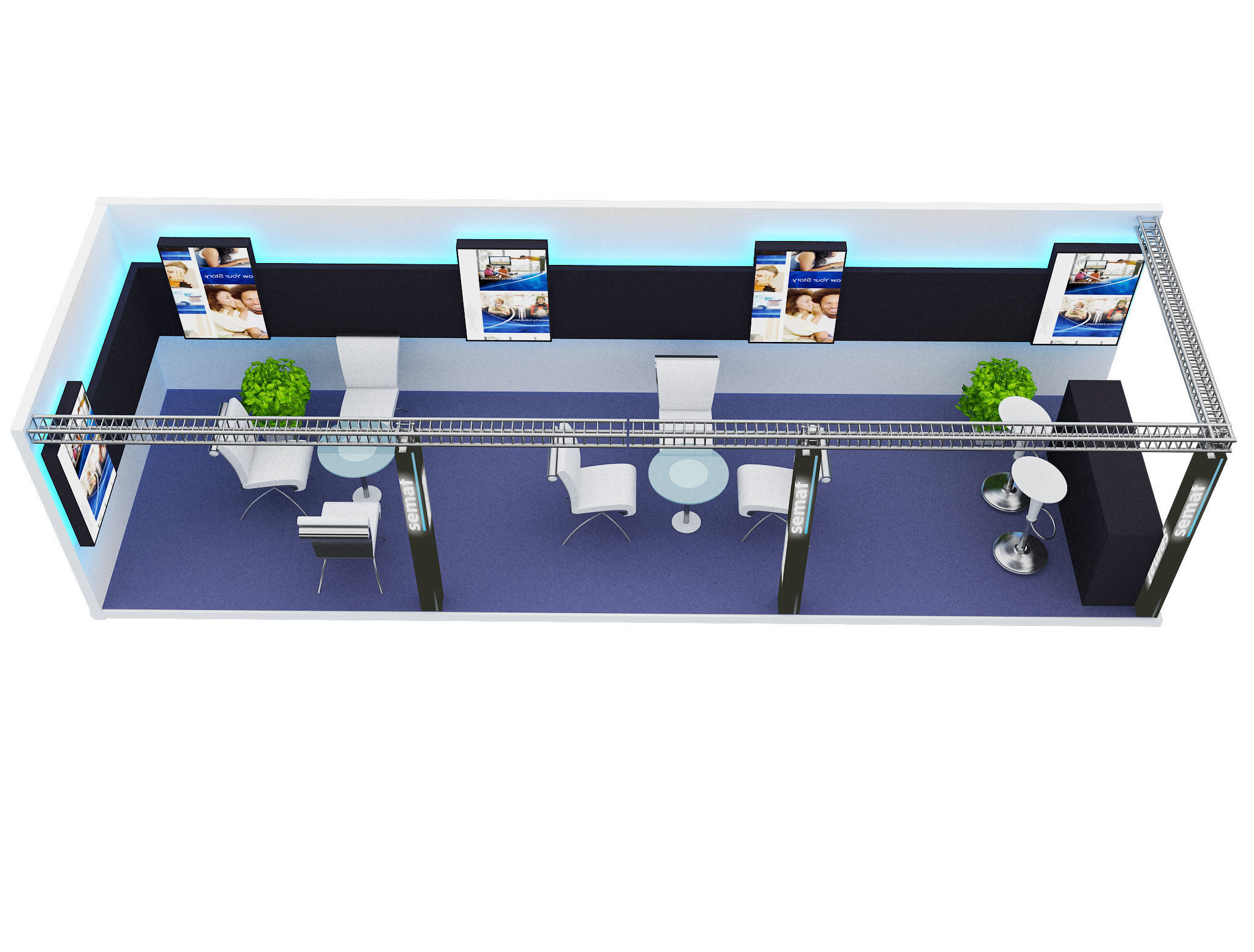 Booth Exhibition Stand a399c  3D model_4