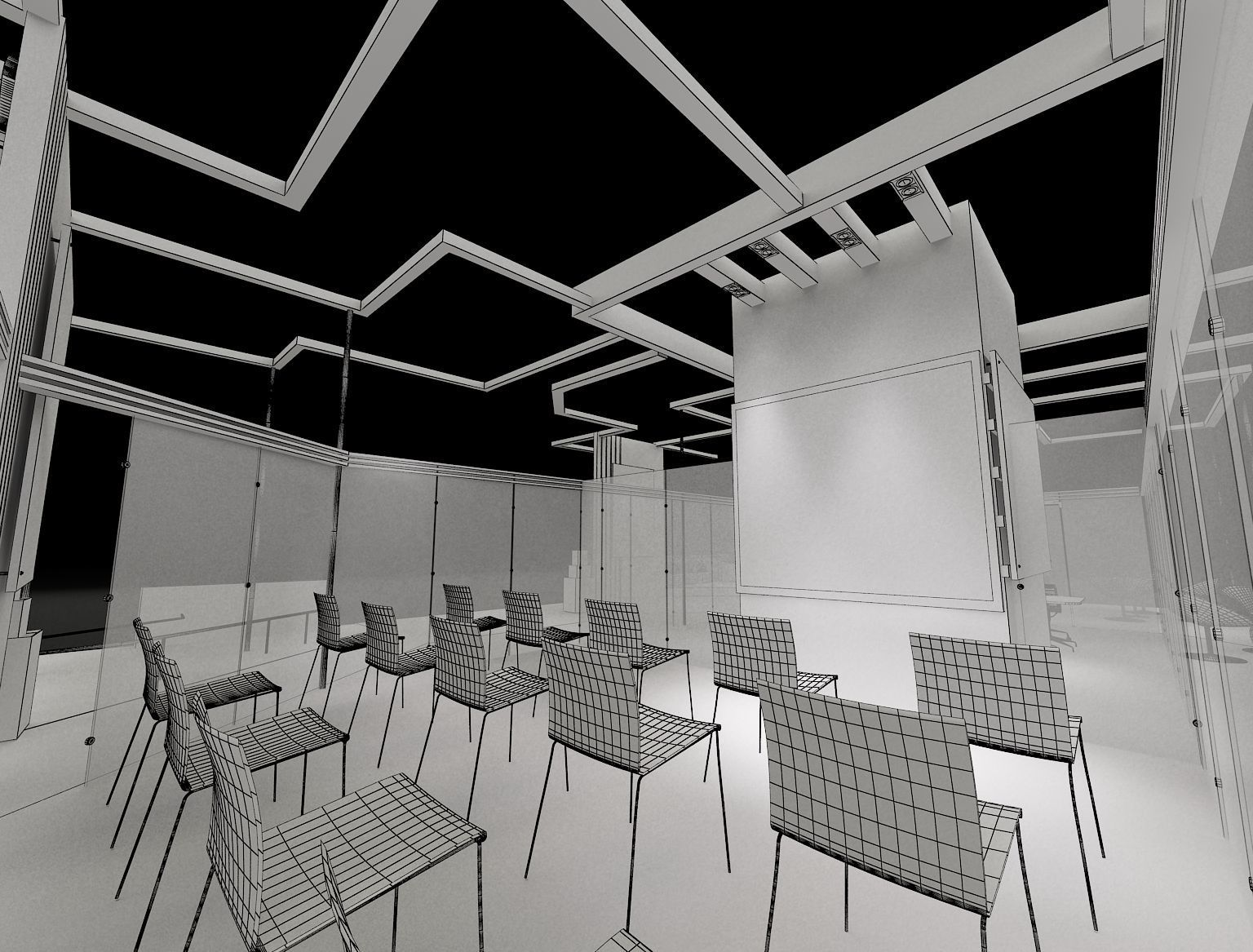 Booth Exhibition Stand a299 3D model_7