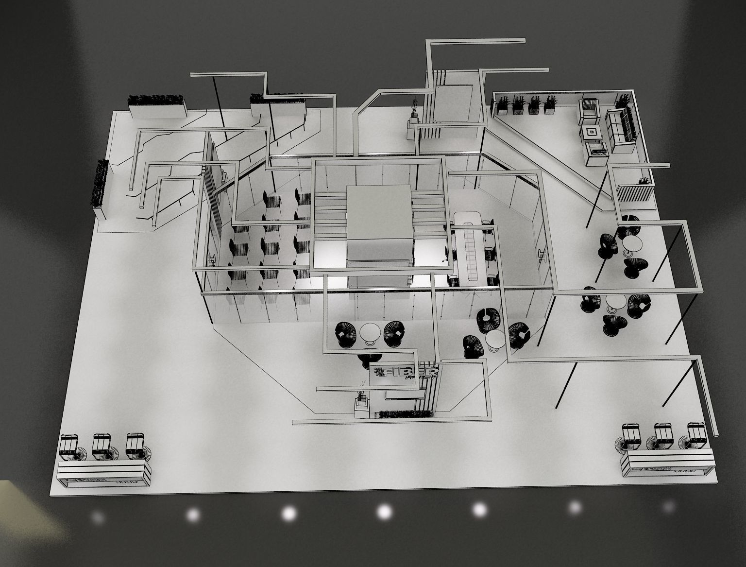 Booth Exhibition Stand a299 3D model_16