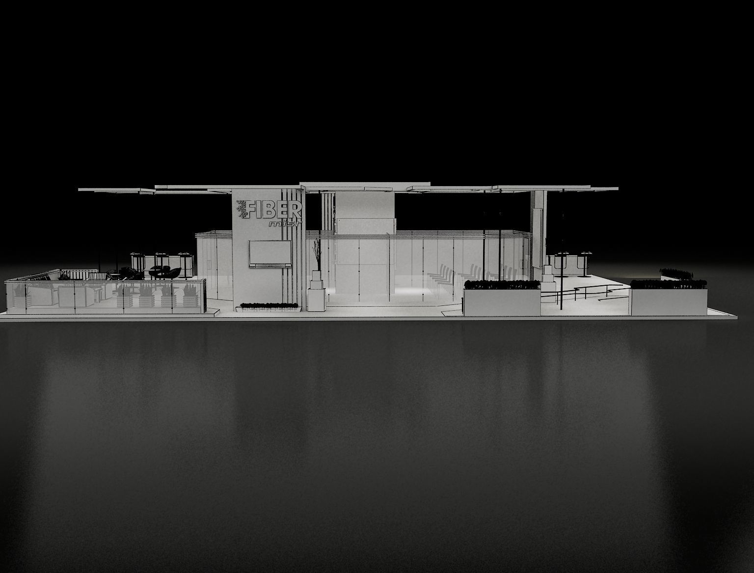 Booth Exhibition Stand a299 3D model_28