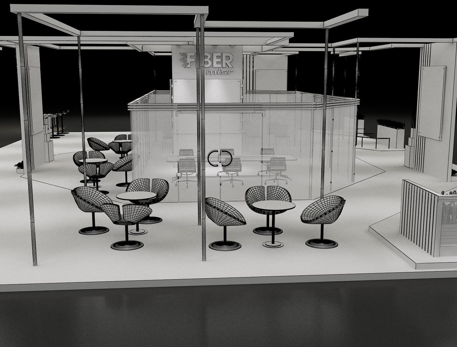 Booth Exhibition Stand a299 3D model_14