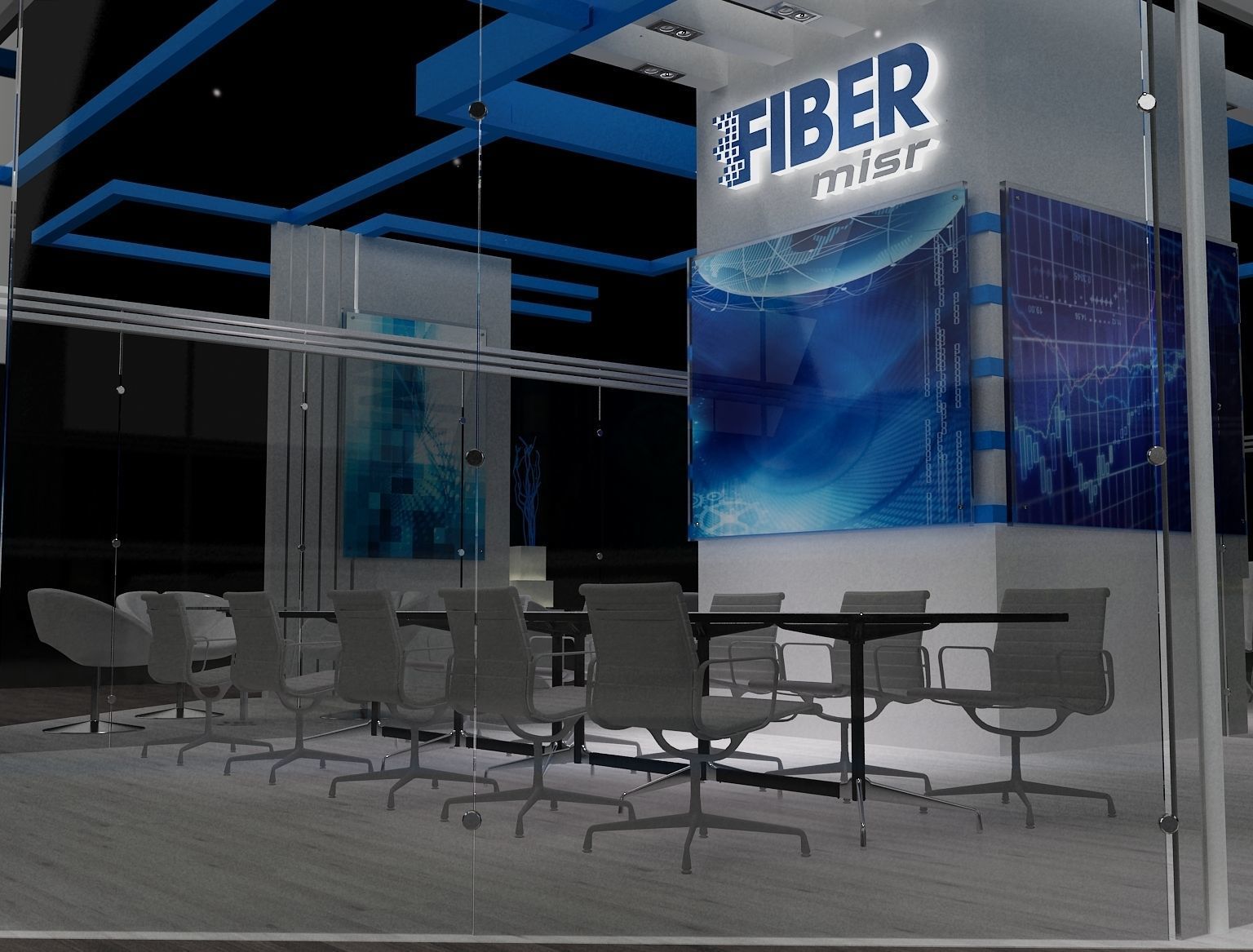 Booth Exhibition Stand a299 3D model_10