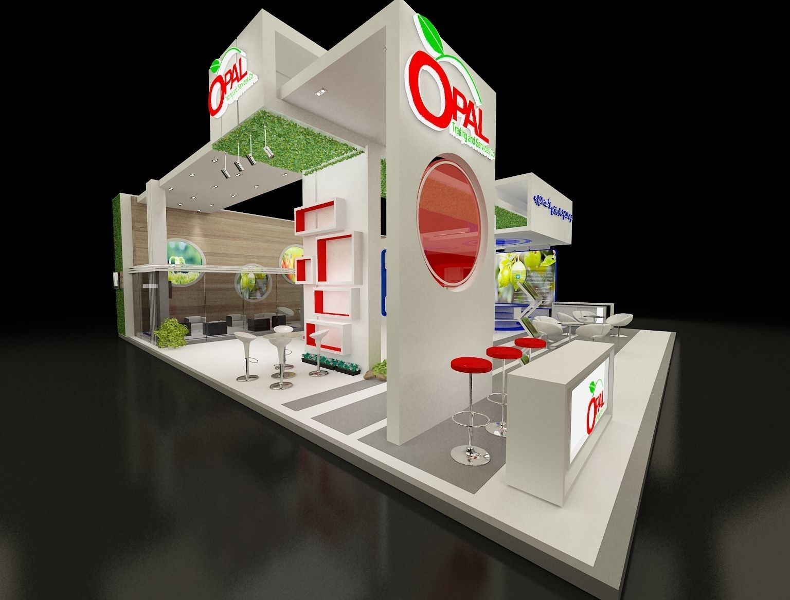 Booth Exhibition Stand a298 3D model_10