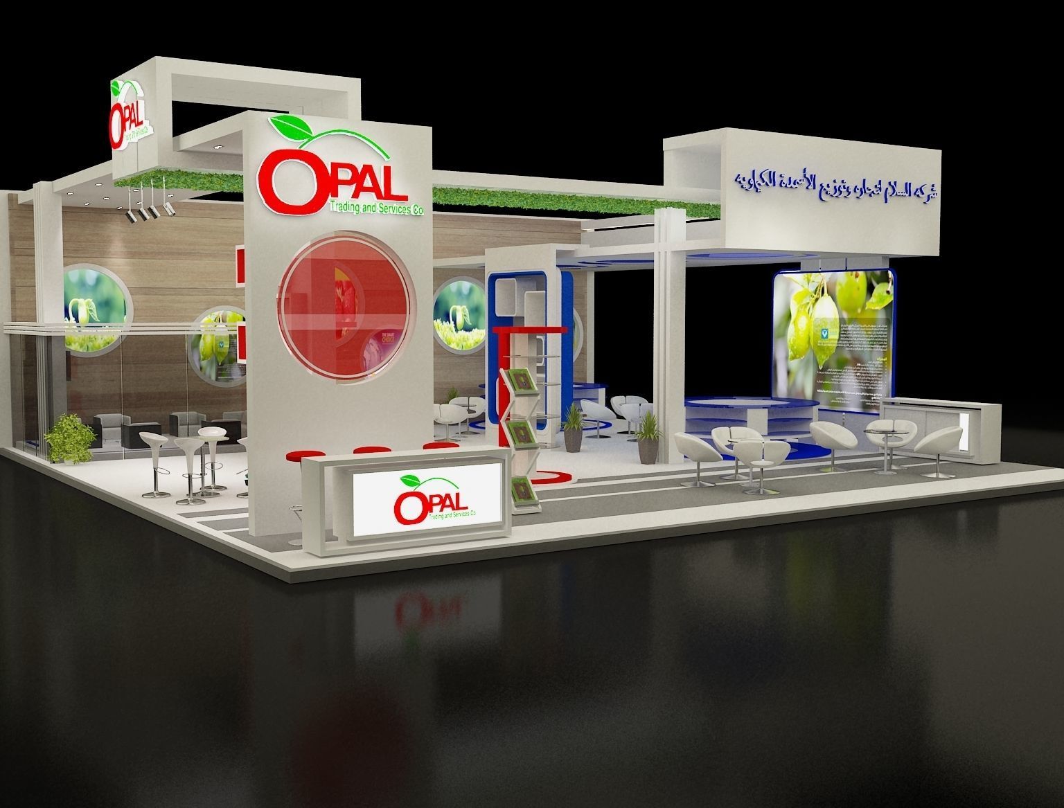 Booth Exhibition Stand a298 3D model_2
