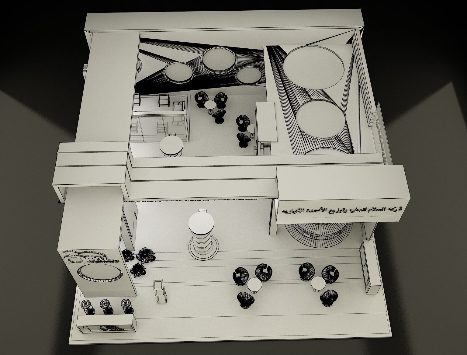 Booth Exhibition Stand a298 3D model_23