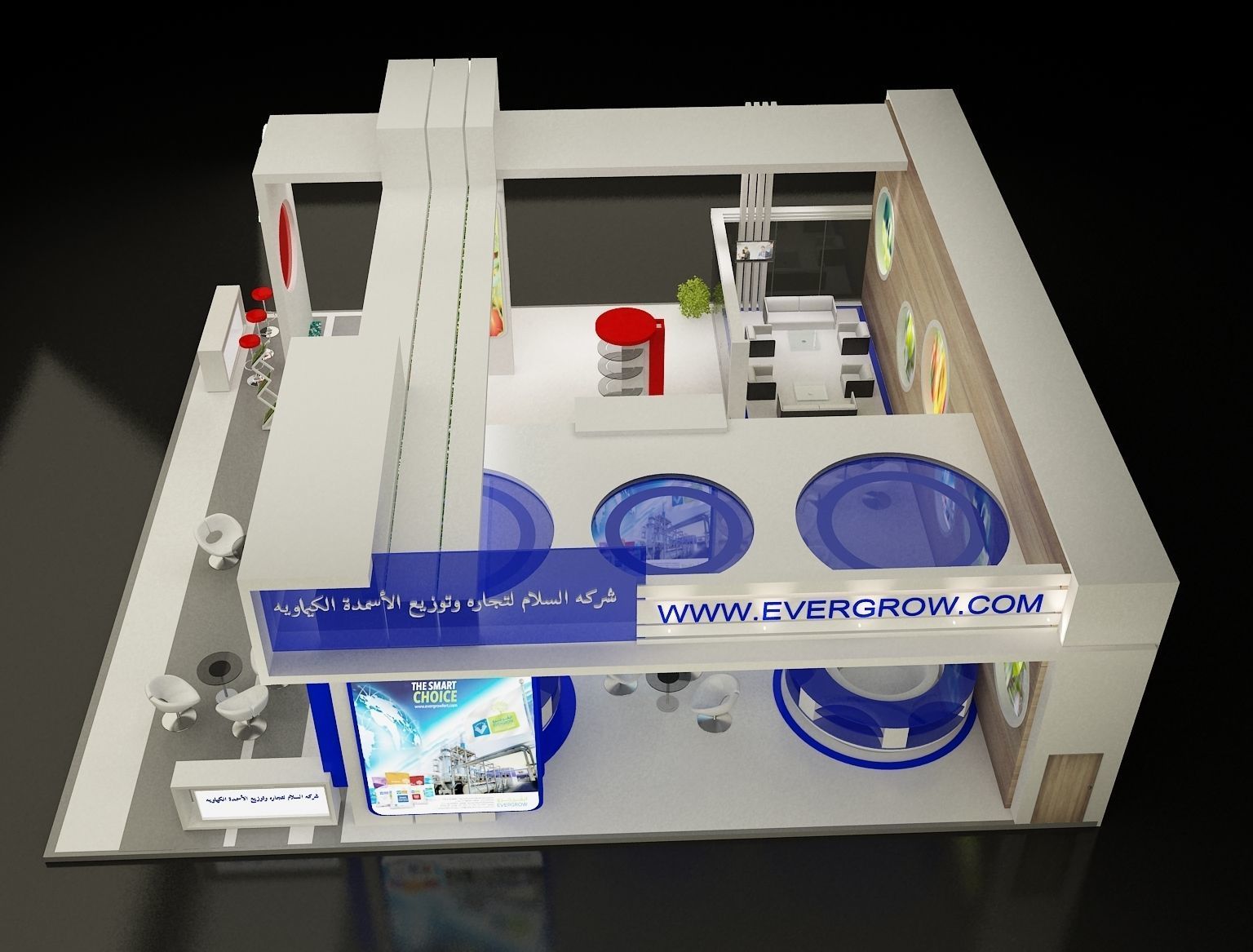 Booth Exhibition Stand a298 3D model_20