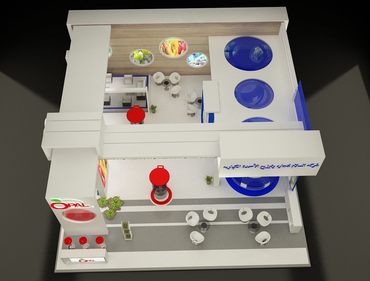 Booth Exhibition Stand a298 3D model_22