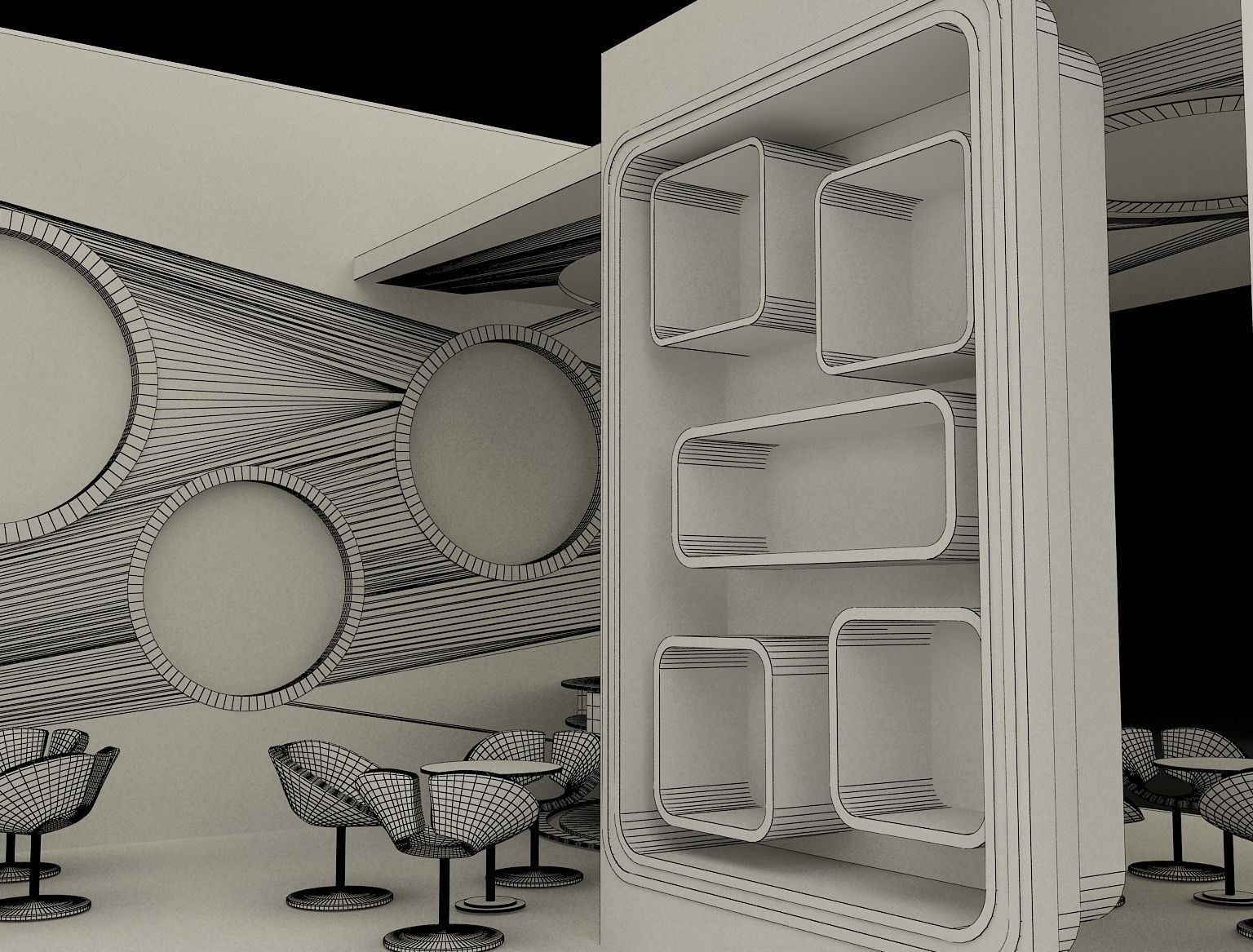 Booth Exhibition Stand a298 3D model_9