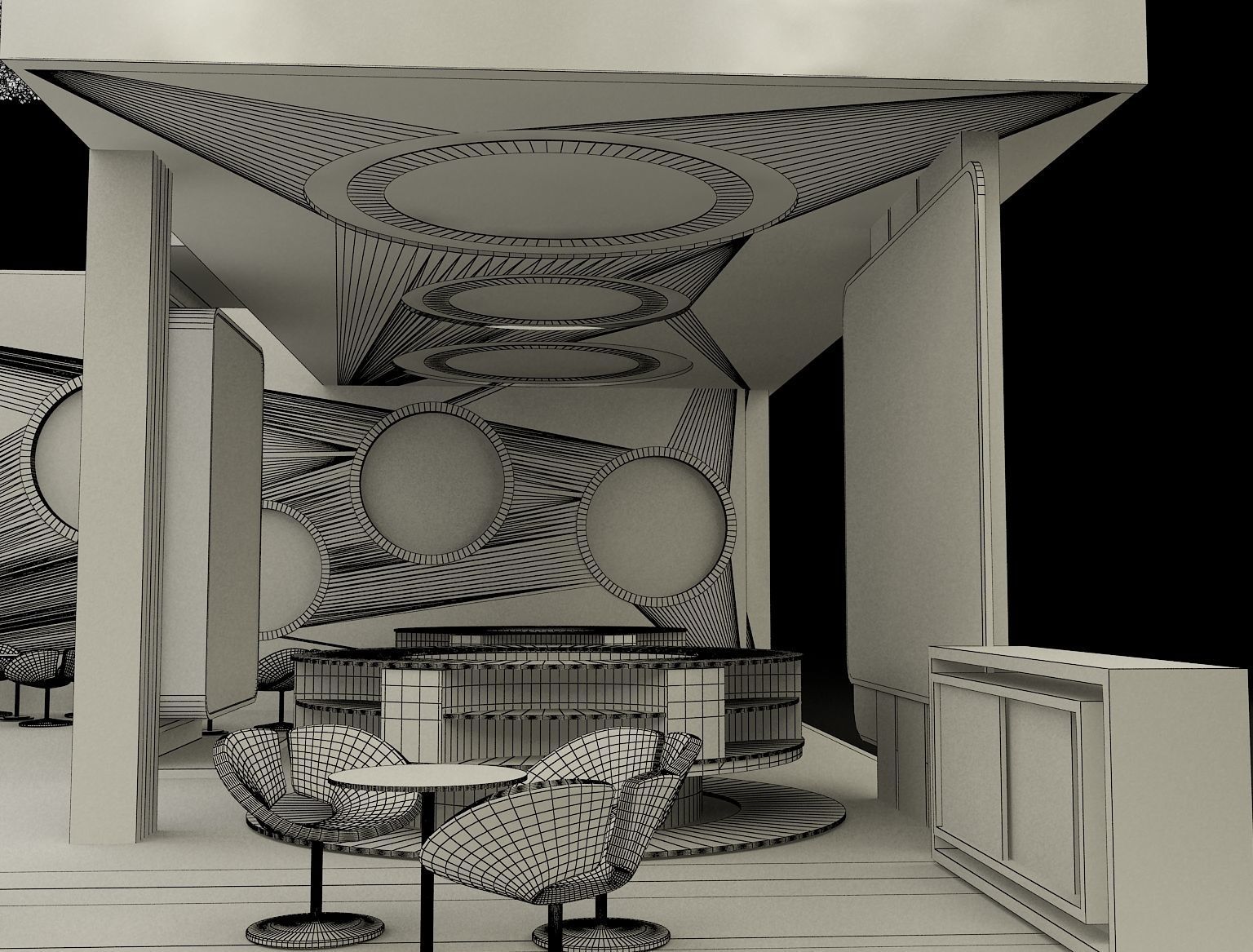 Booth Exhibition Stand a298 3D model_27