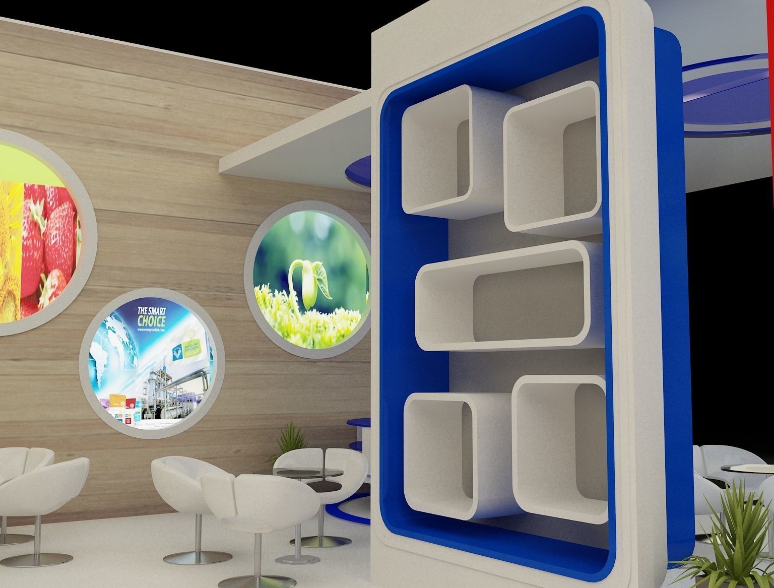 Booth Exhibition Stand a298 3D model_8