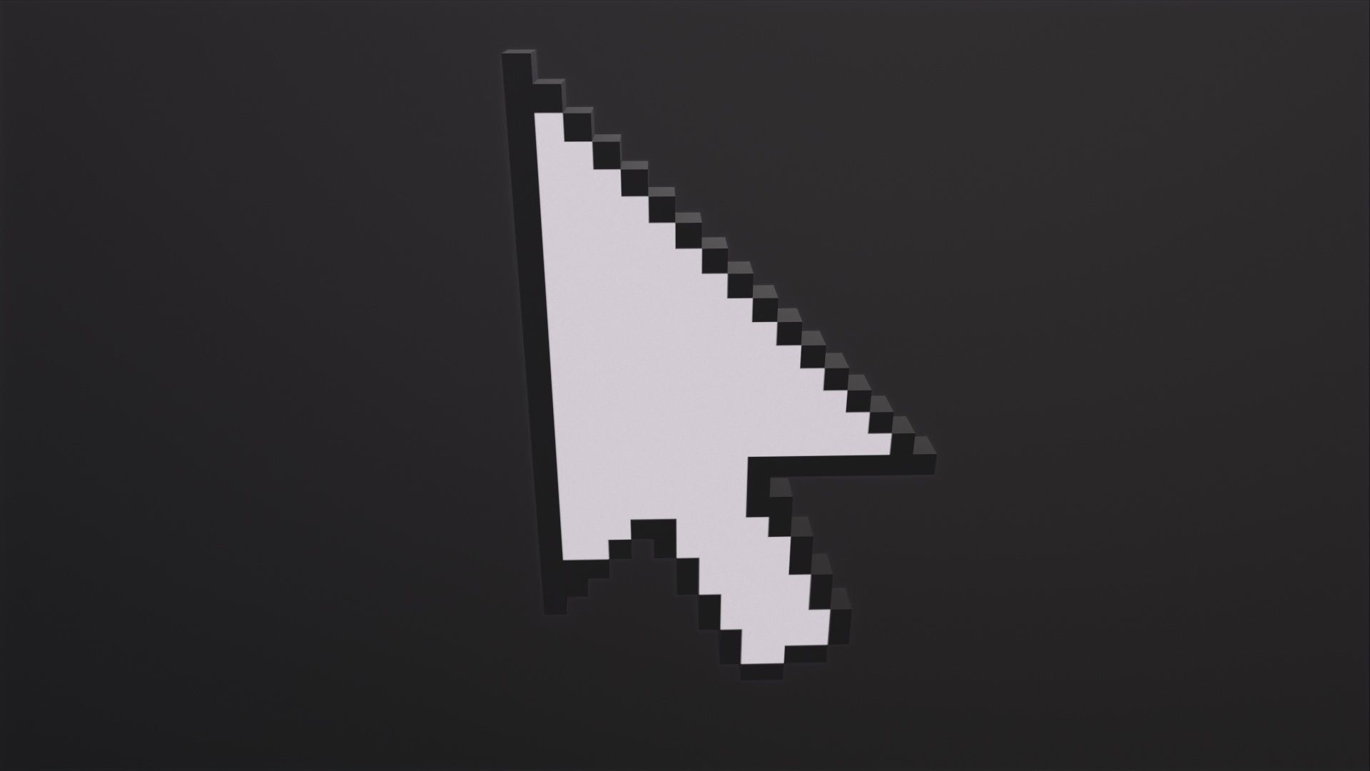 Cursor Arrow 3D Model Low-poly 3D model_4