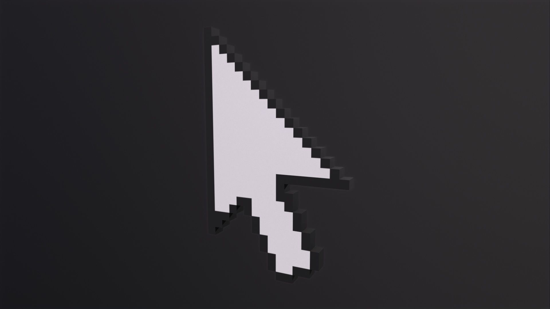 Cursor Arrow 3D Model Low-poly 3D model_2