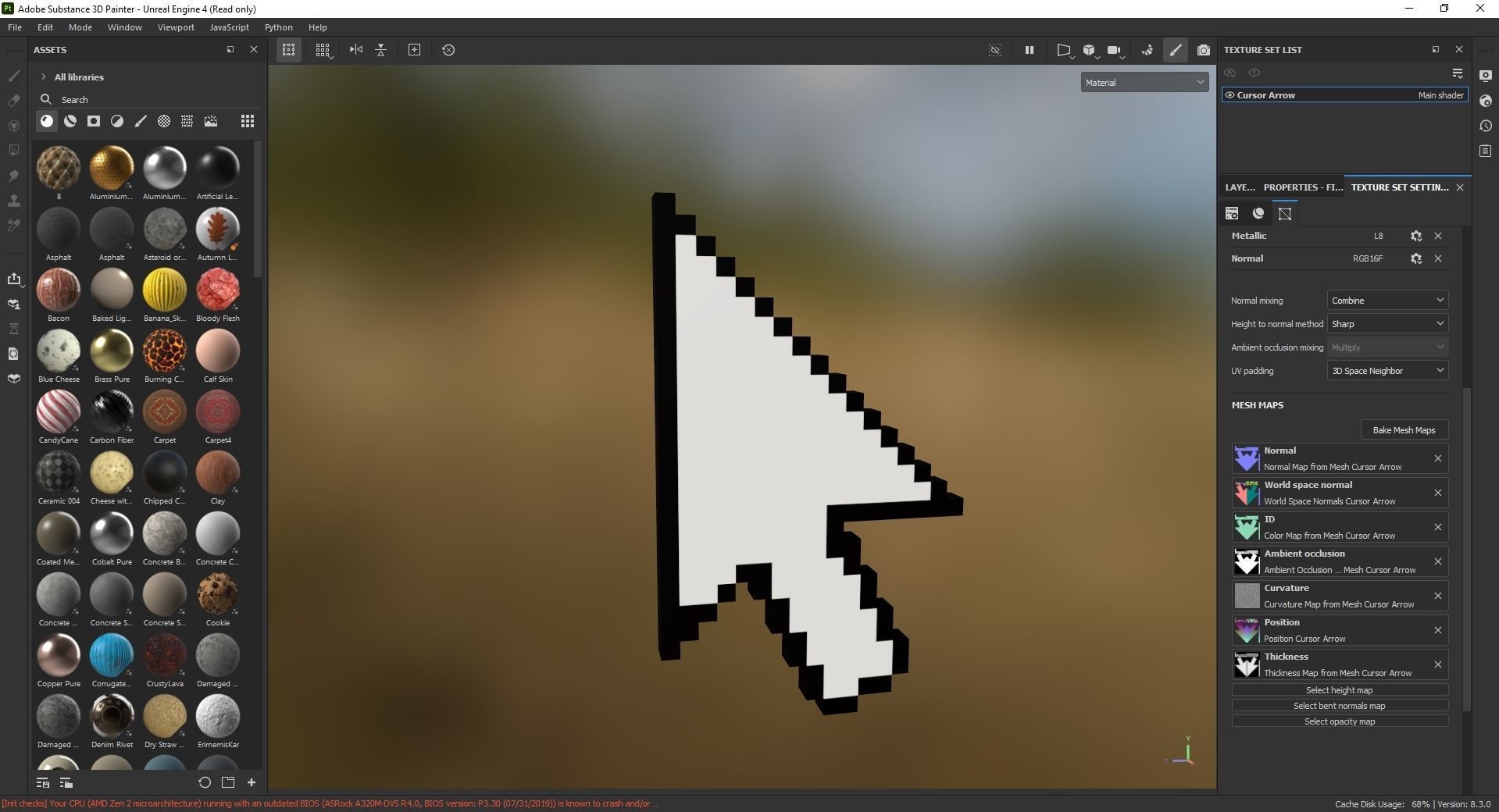 Cursor Arrow 3D Model Low-poly 3D model_7