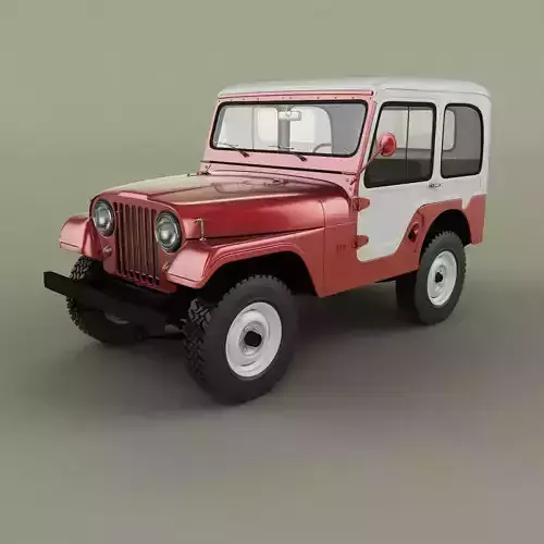 1/10 m38a1 cj5ジープ　3dプリント製ボディー Jeep CJ5 3D model | CGTrader