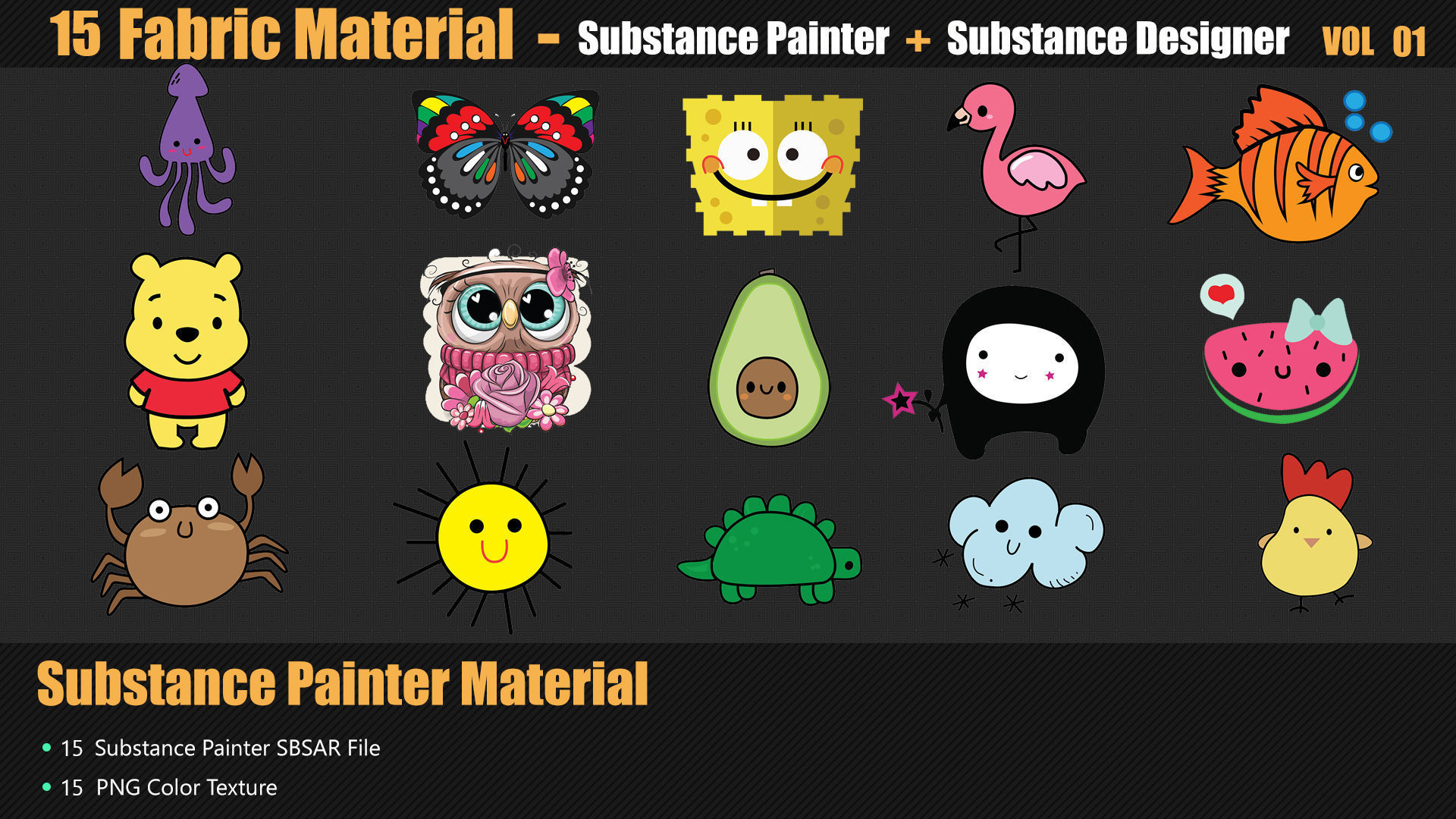 15 Fabric Materials In Substance Painter And Designer Texture_7