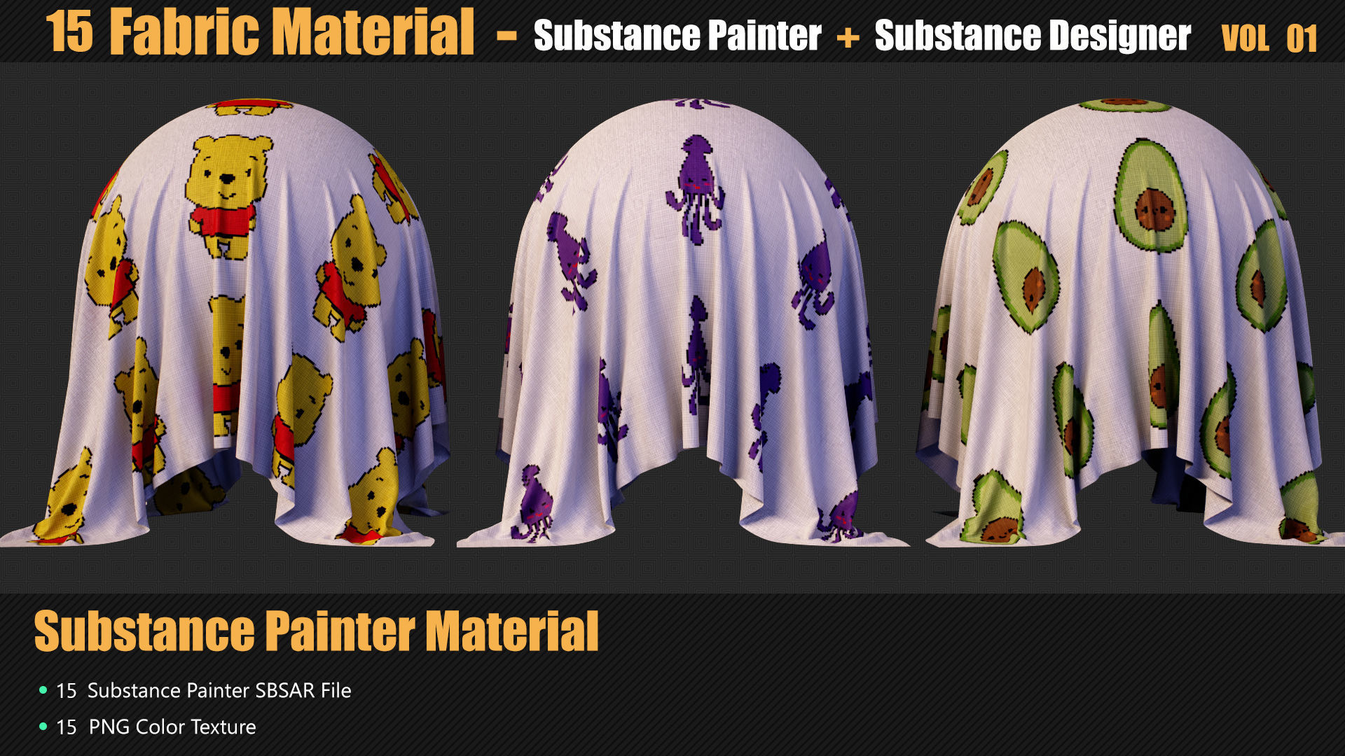 15 Fabric Materials In Substance Painter And Designer Texture_3