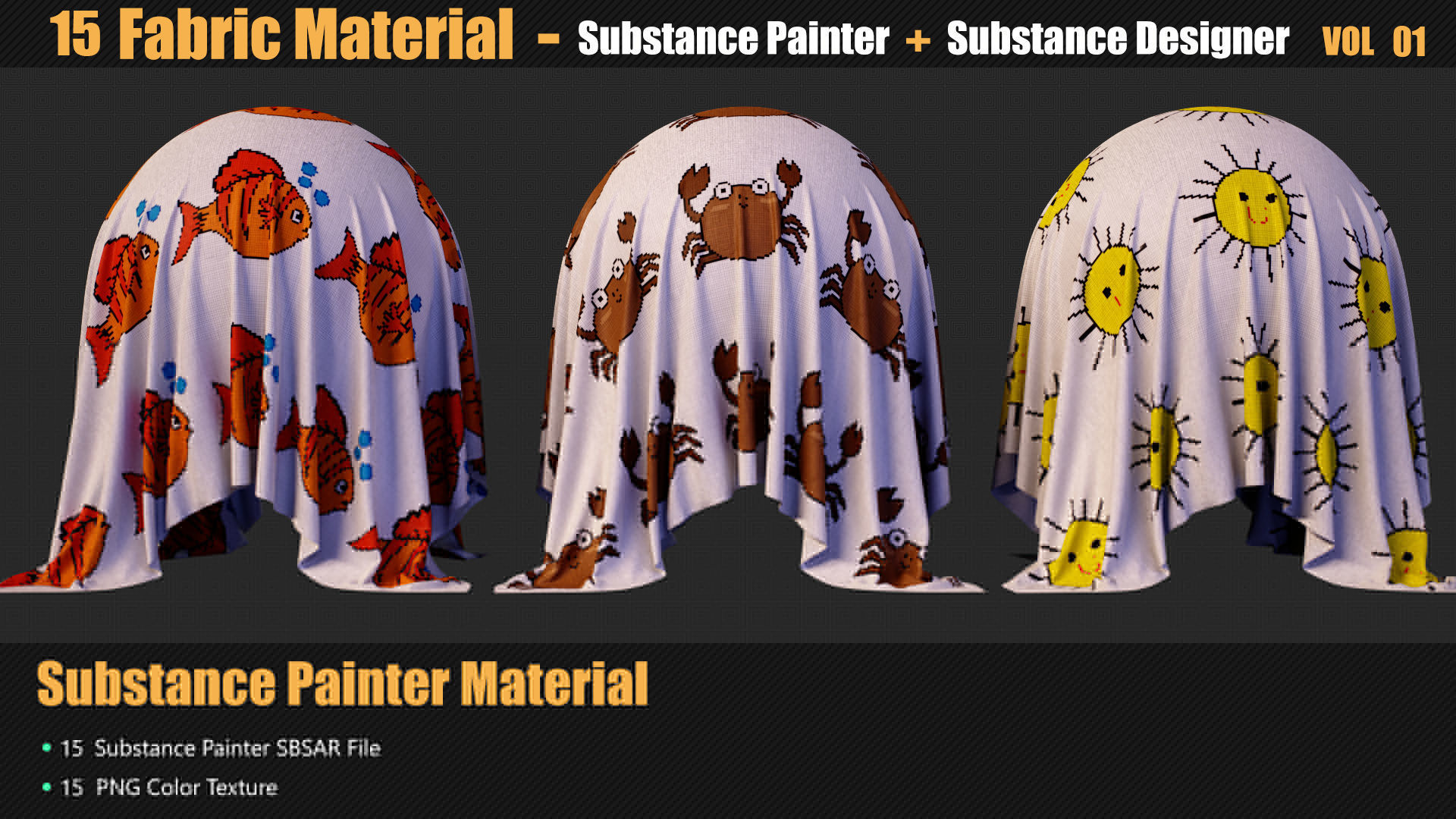 15 Fabric Materials In Substance Painter And Designer Texture_5