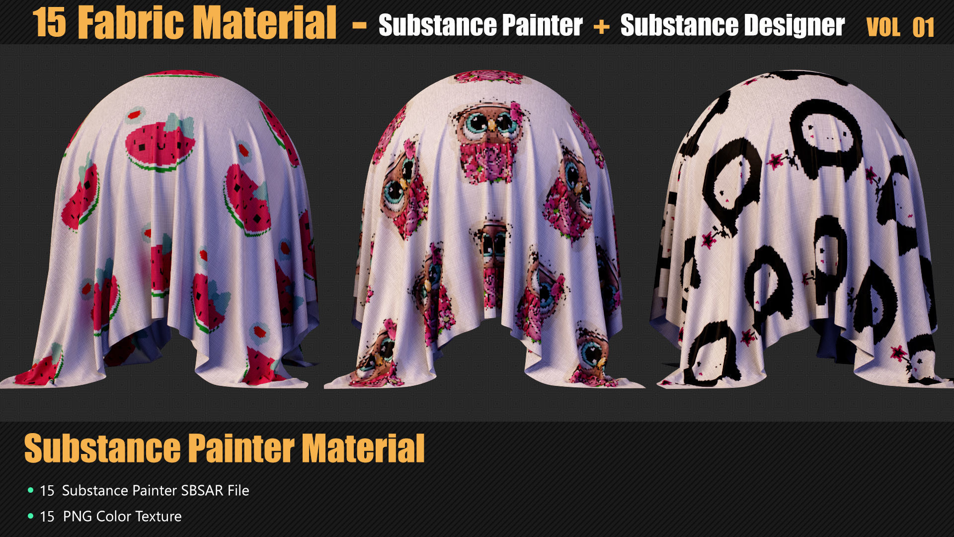 15 Fabric Materials In Substance Painter And Designer Texture_4