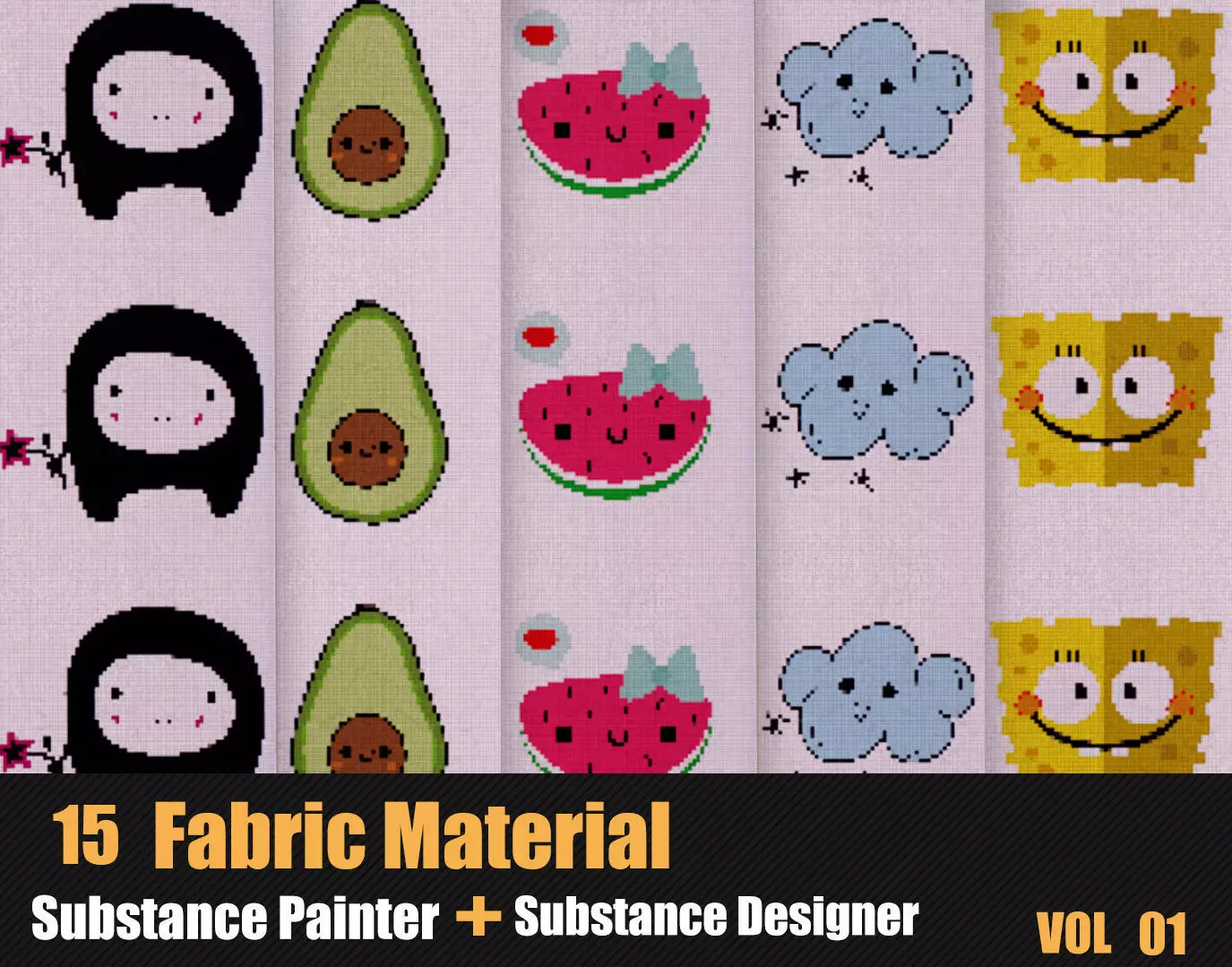 15 Fabric Materials In Substance Painter And Designer Texture_0