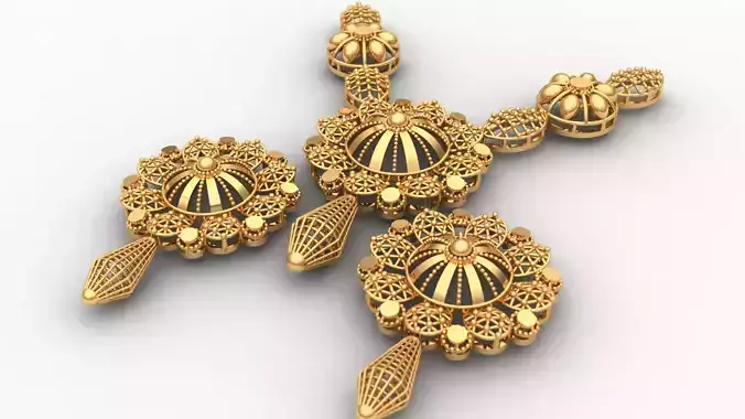 Plain Necklece Set 3D Model