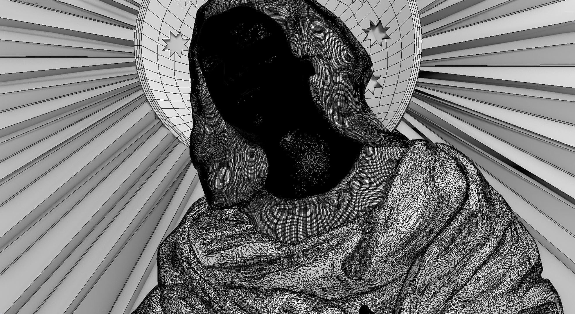 Virgin Mary and Holy Spirit 3D model_9